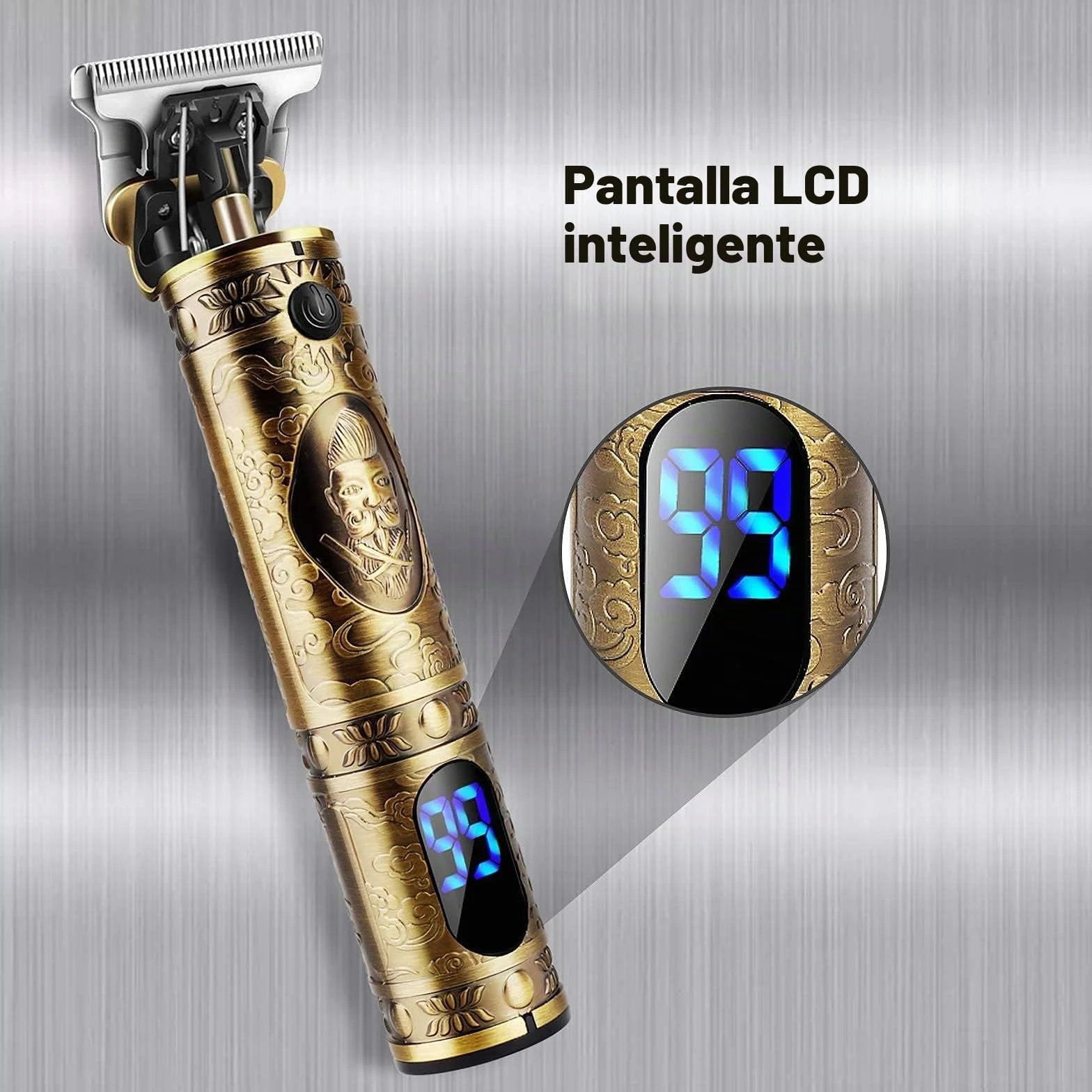 YiLFo Maquina Cortar Pelo Hombre Profesional Electrica LED Recortar Barba sin Cable