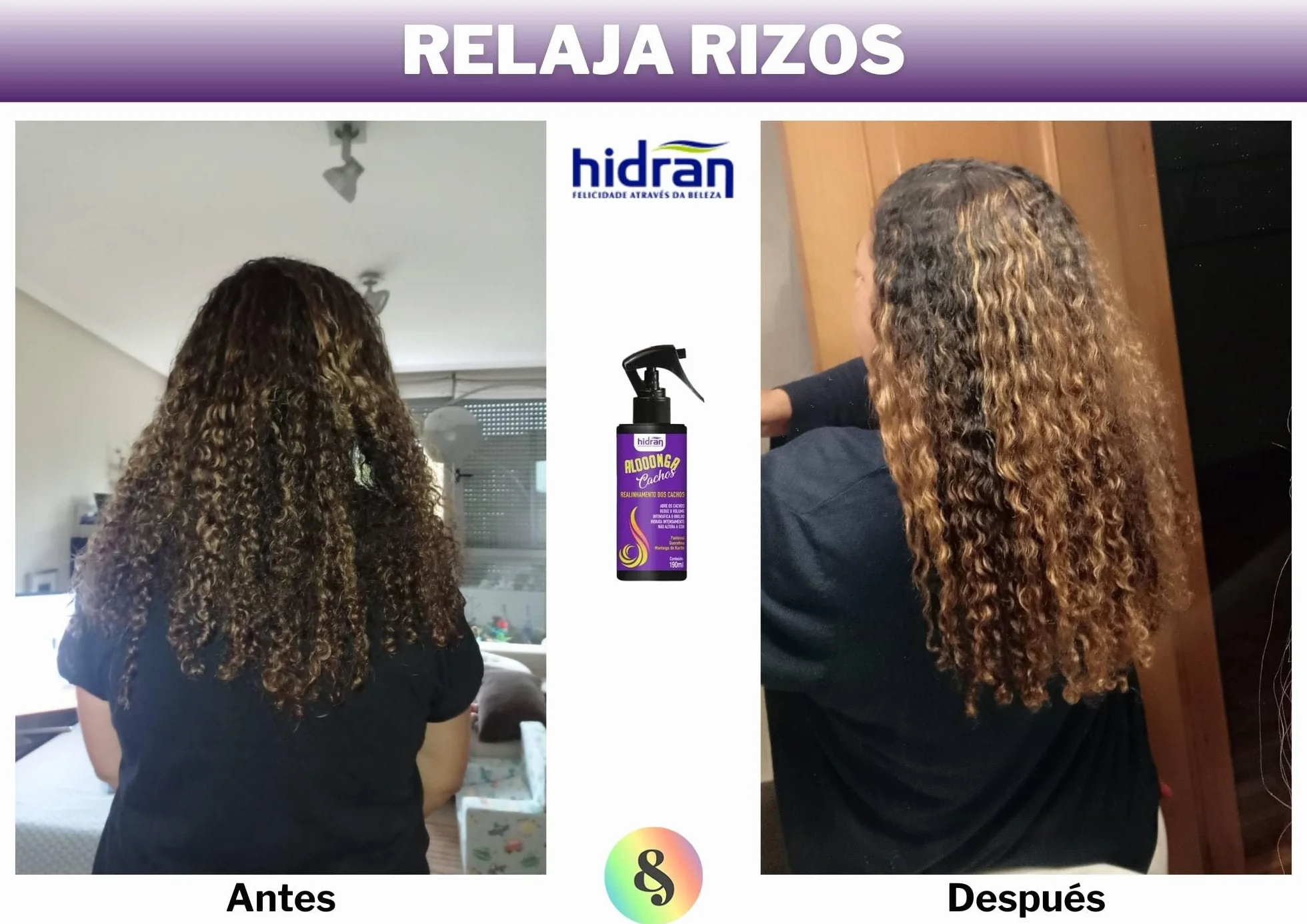 Kit Relaja Rizos Hidran Queratina y D-Pantenol 2 productos