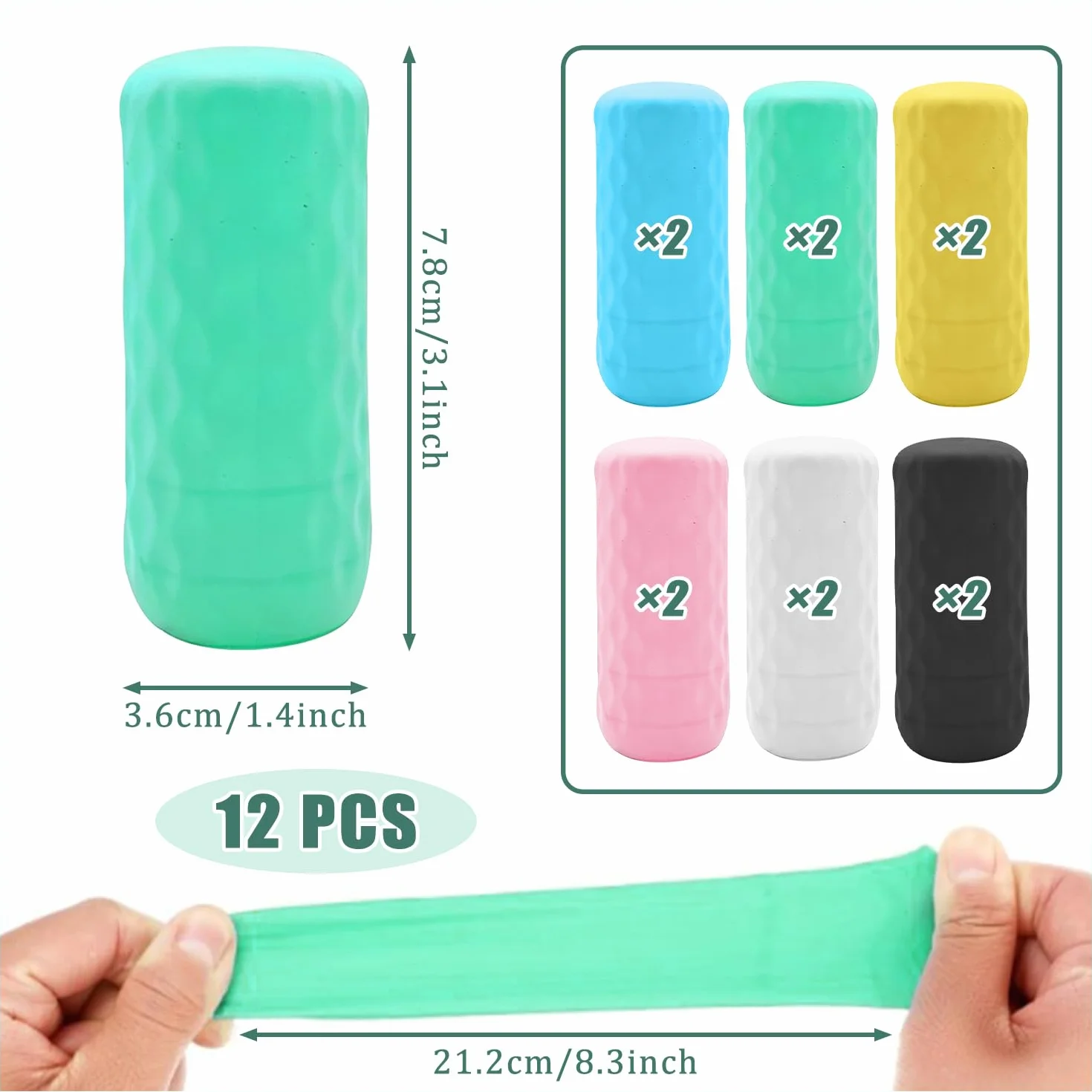 Fundas de Silicona a Prueba de Fugas 12 Piezas para Viaje Artículos de Tocador Champú