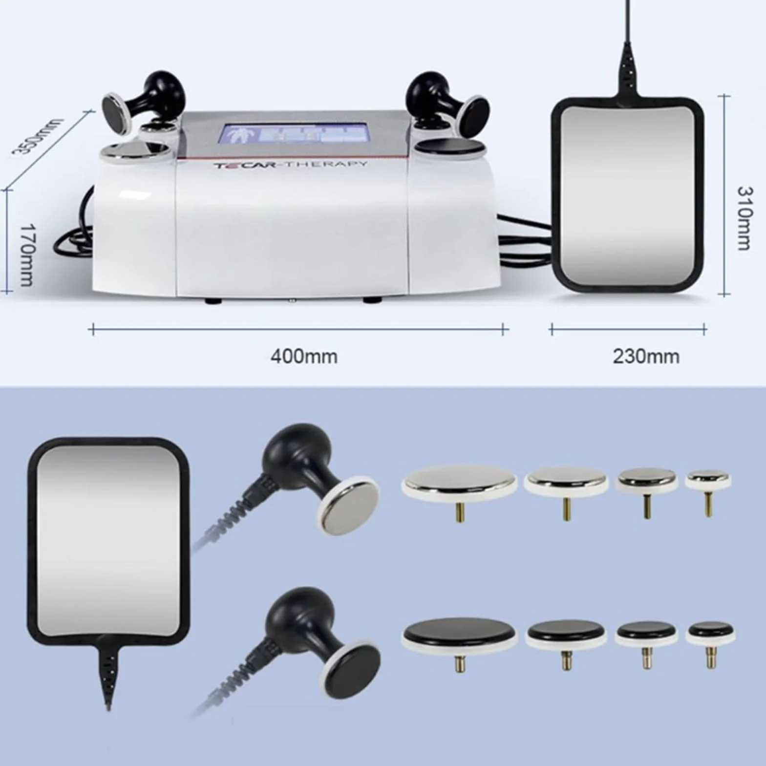 448KHZ Therapy Machine RES CET Monopole RF Transferencia De Energía Dispositivo De Diaterapia Para El Dolor Muscular Aliviar La Celulitis Reducir El Calentamiento Profundo