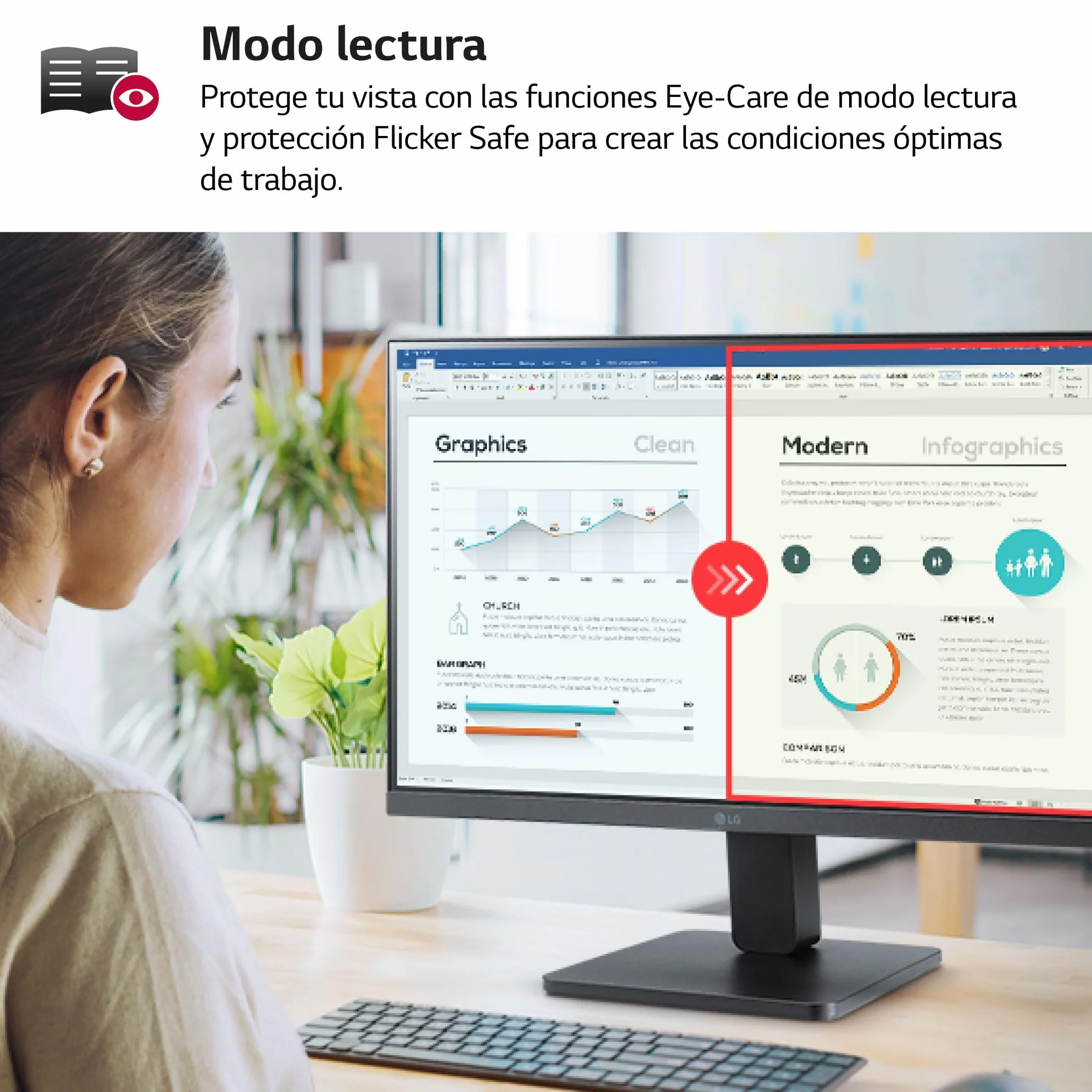 LG 32MR50C-B Monitor Curvo 32" VA FHD 1920x1080 100 Hz AMD FreeSync Premium Negro