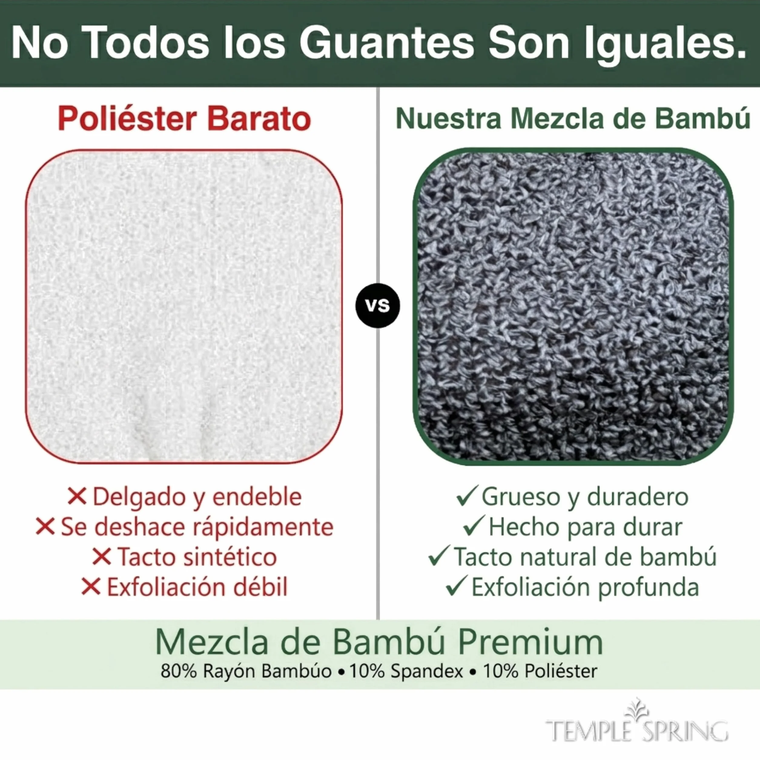 Guante Exfoliante Corporal Bambú Esponja Exfoliante Cuerpo Autobronceador Gris