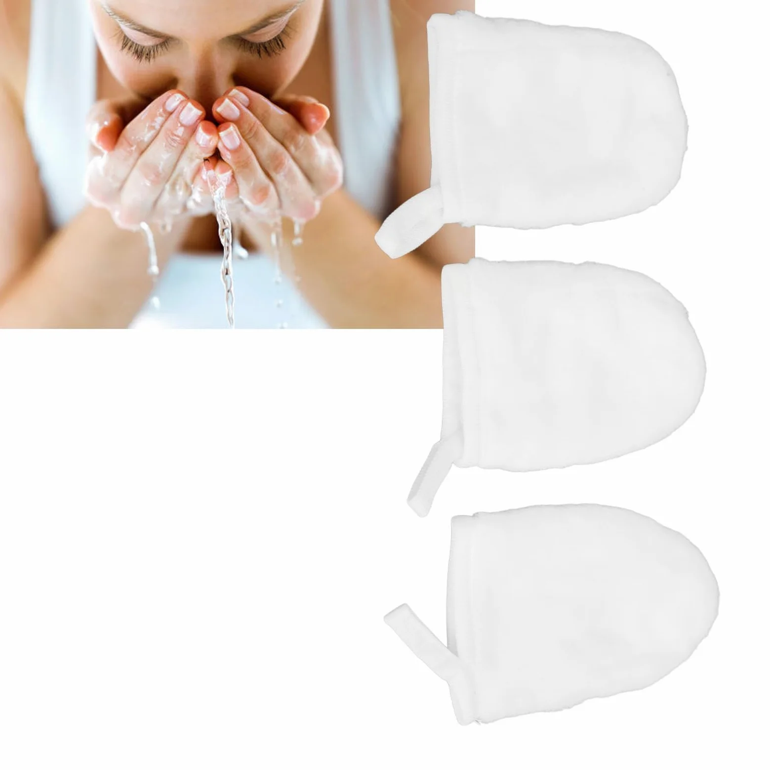 de Maquillaje, 3 Piezas, Desmaquillantes de Franela, Toalla Exfoliante, Limpieza de Maquillaje para Pintalabios