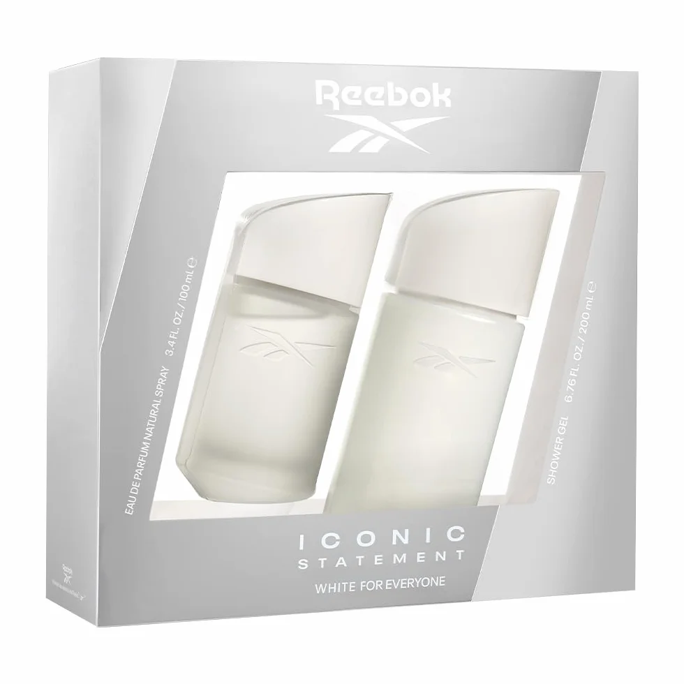 Reebok Iconic Statement White Eau de Parfum 100ml y Shower Gel 200ml Set 2 Piezas para Mujer y Hombre