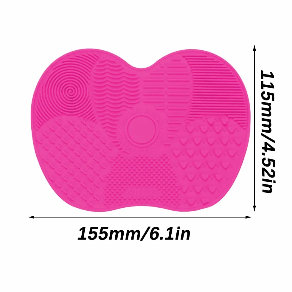 Cepillo de Limpieza de Silicona, Alfombrilla para Brochas de Maquillaje