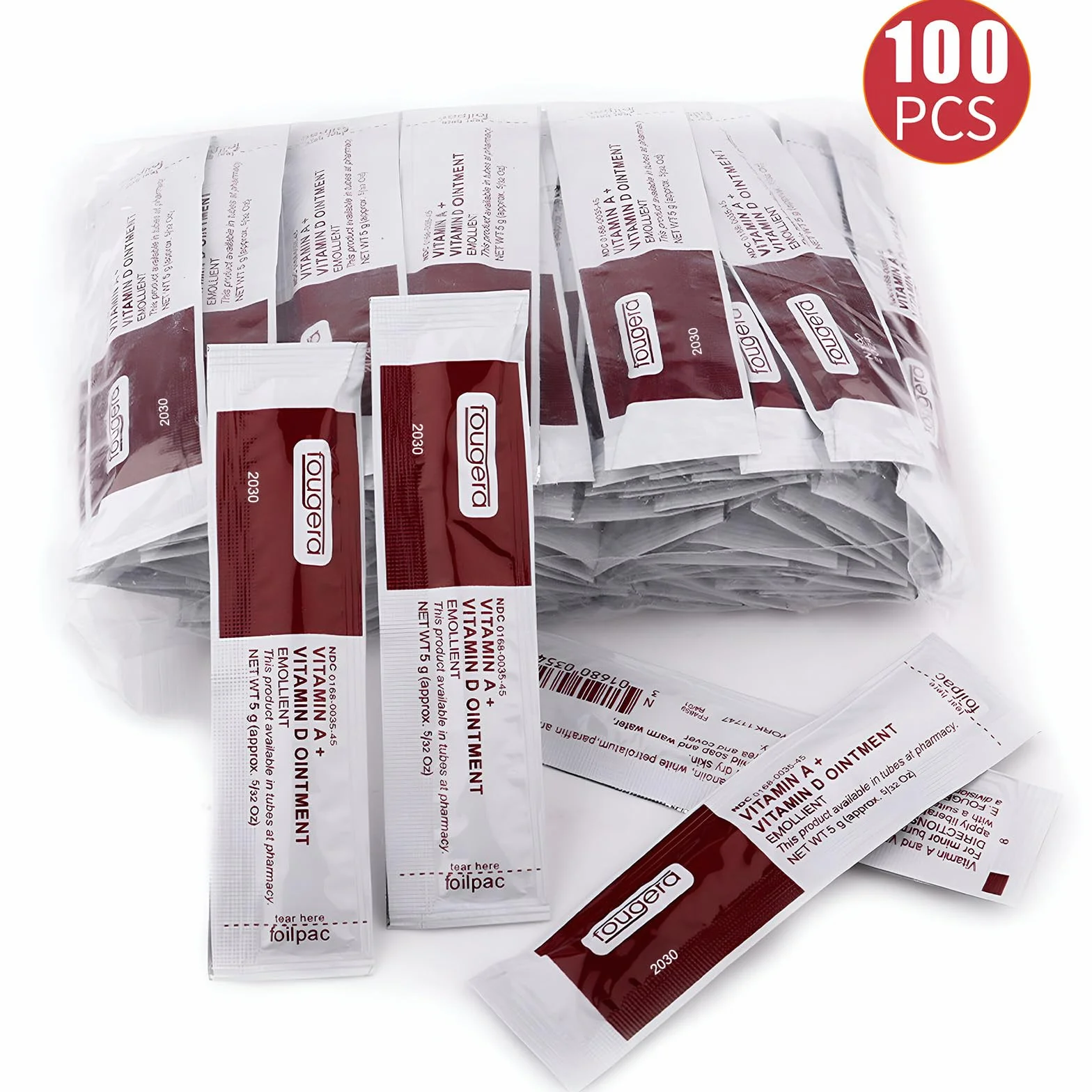 100 Piezas Crema Cura Tatuaggio, Gel Curación Piel Después Tatuaje, Bálsamo Hidratante con Vitamina A y D, Pomada Reparadora Tatuajes, Crema Cicatrices Prevención para Maquillaje Permanente(Blanco)