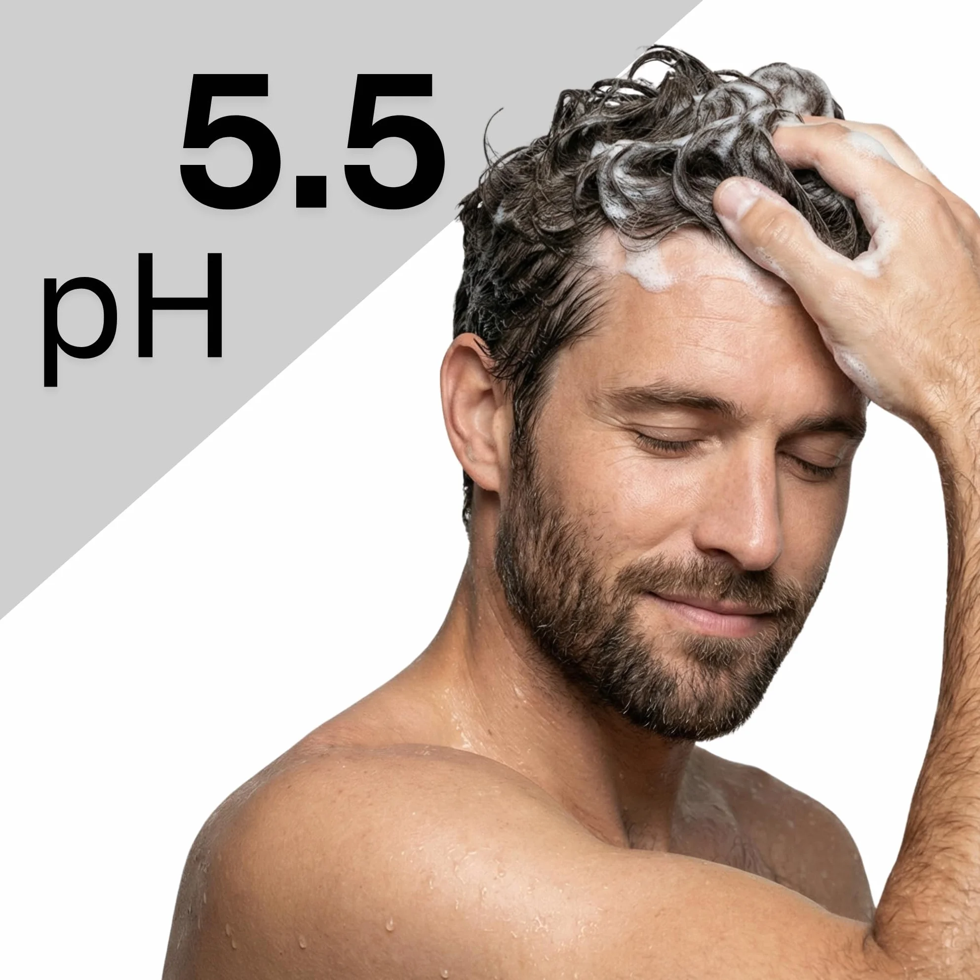 Champú Anticaída Hombre y Mujer con Biotina 10000 mcg, Saw Palmetto, Cafeína, Zinc, Crecimiento Capilar, pH 5.5 Sin Sulfatos 400 ml