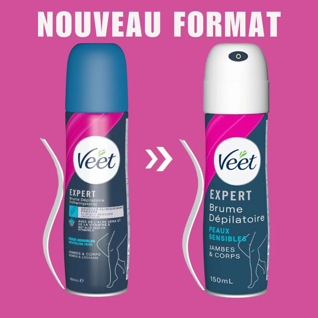 Veet Spray depilatorio 150 ml para piel sensible