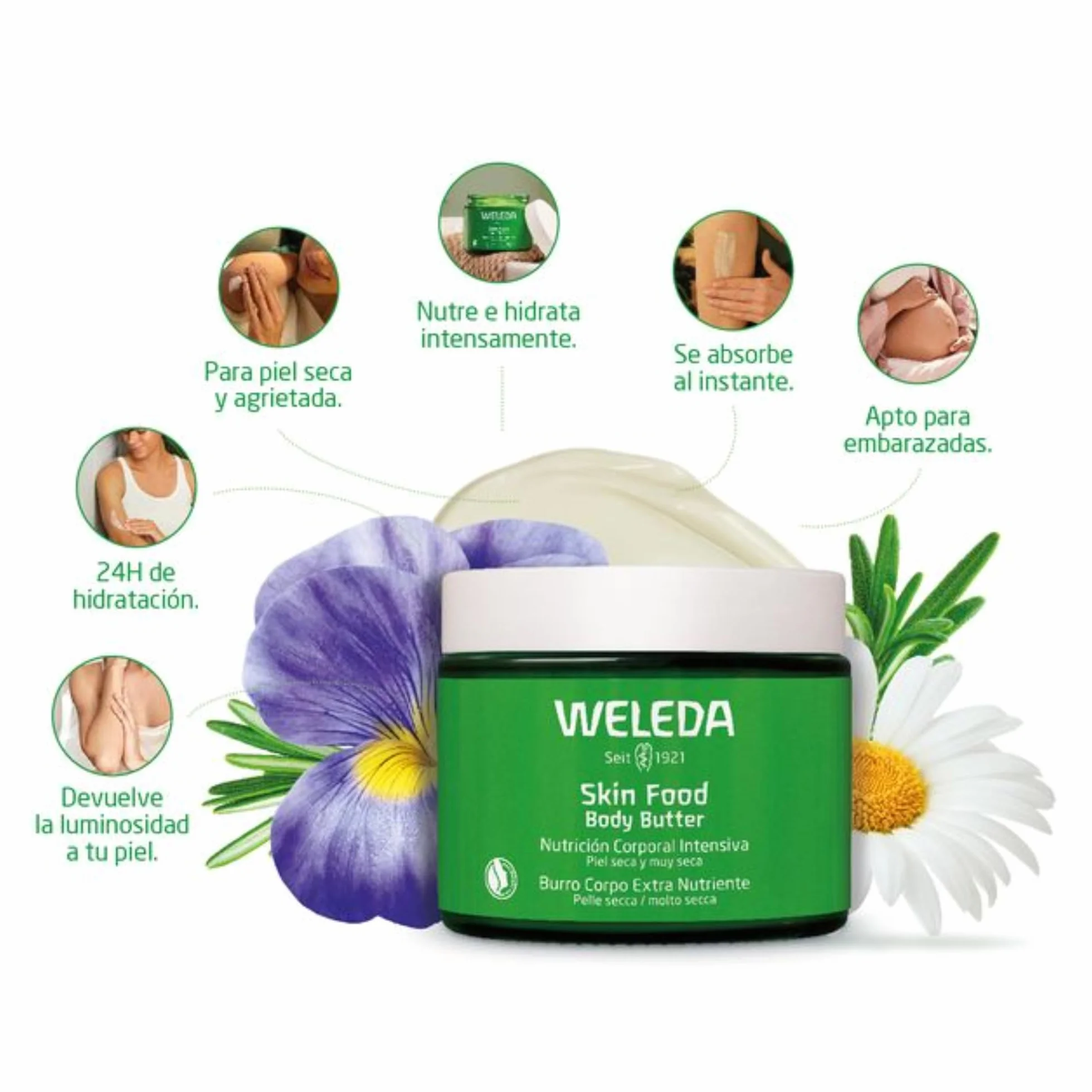 Weleda Skin Food Body Butter 150ml Manteca de Karité y Cacao Piel Seca