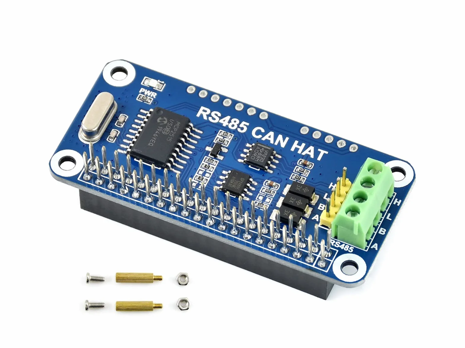 RS485 CAN HAT para Raspberry Pi 4B/3B+/3B/2B/B+/A+/Zero/Zero W/WH, Comunicación a Larga Distancia