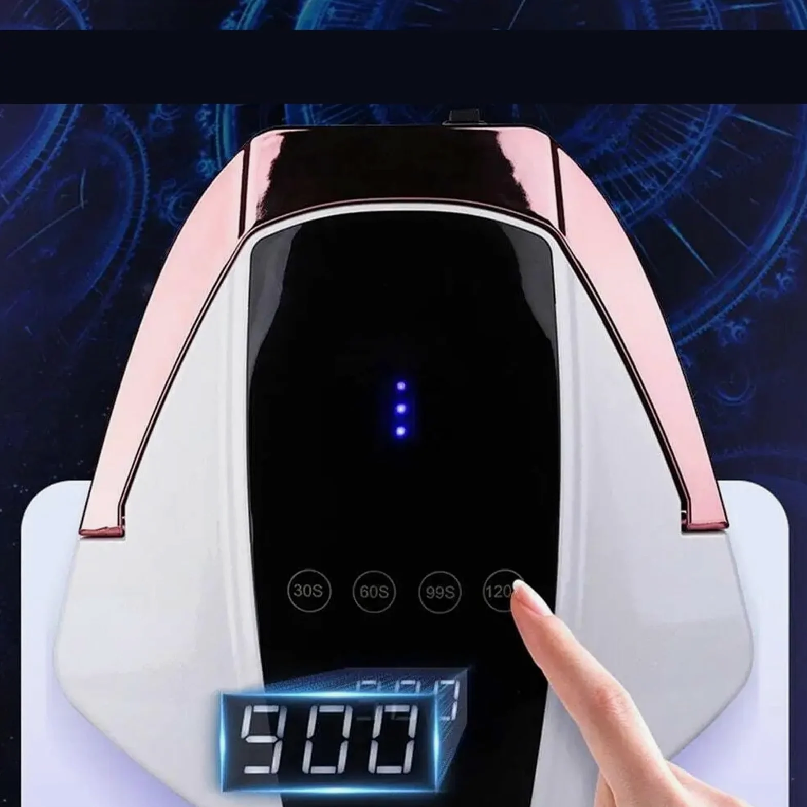 Lámpara LED para uñas, Secador de uñas LED/UV, lámpara esmalte gel 96 W
