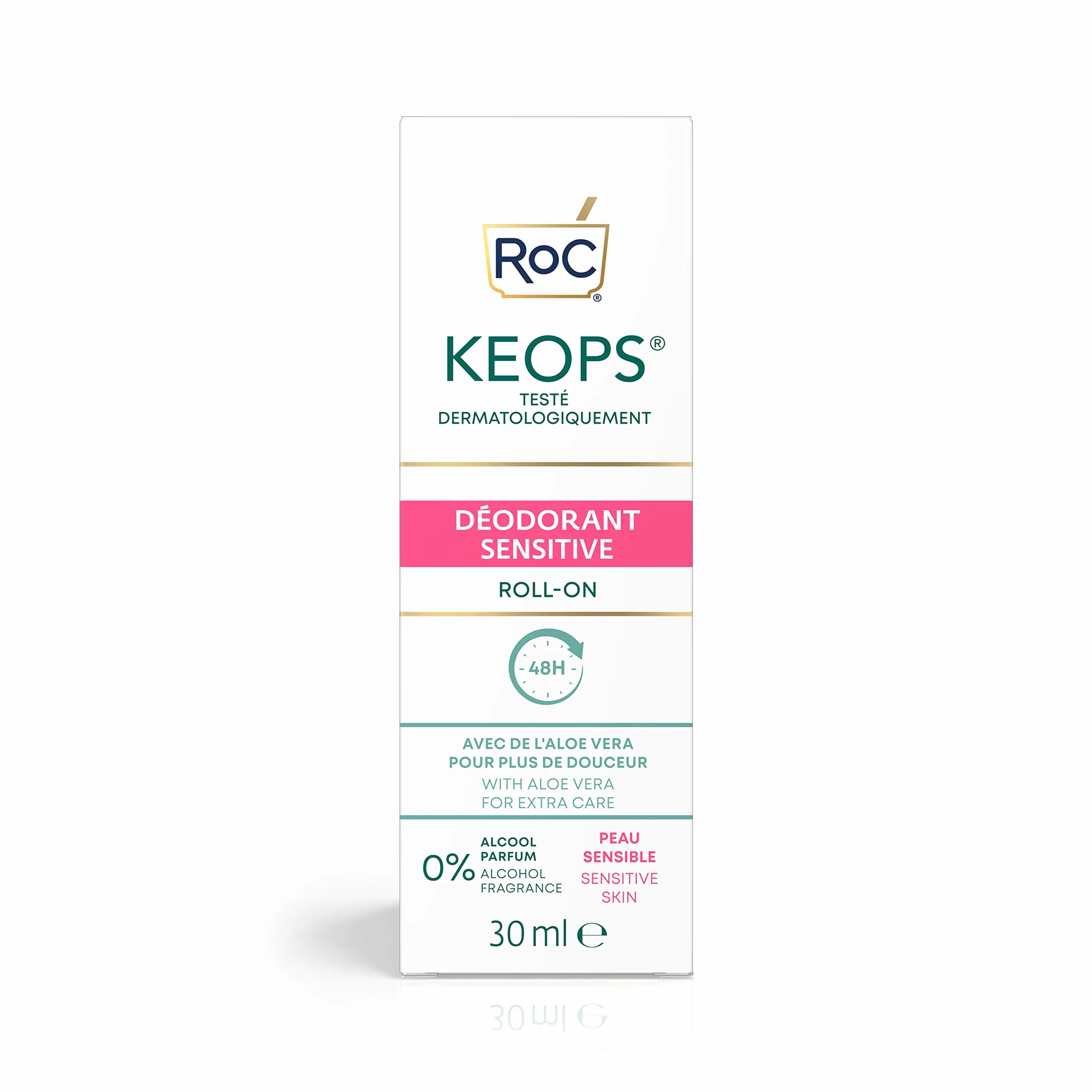 RoC KEOPS Sensitiv Desodorante en rollo antitranspirante 30 ml para pieles sensibles