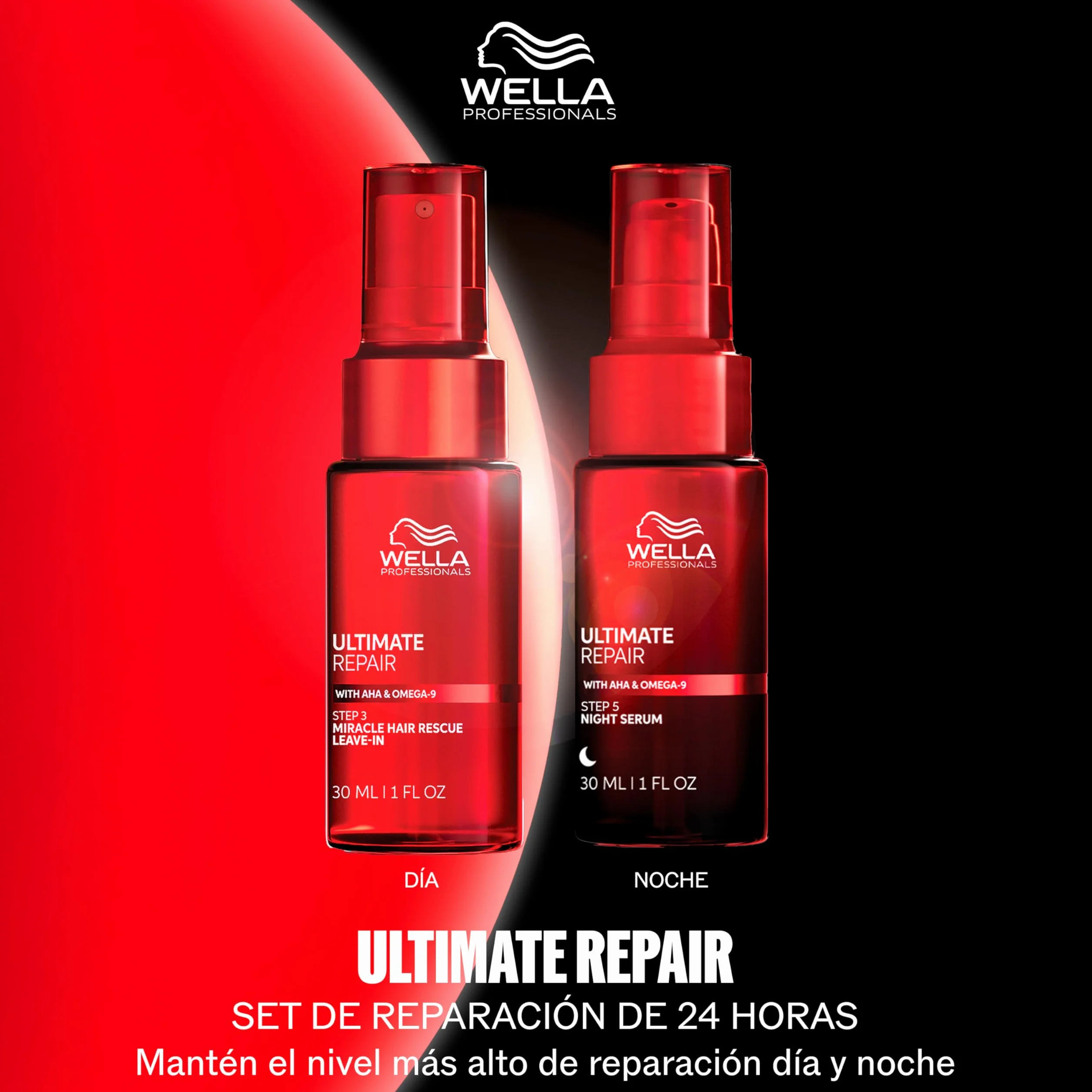 Wella Professionals ULTIMATE REPAIR Sérum de Noche - Tratamiento Sin Aclarado Ligero para Cabello Dañado - Control del Frizz - Acción 8h - Repara, Hidrata y Protege Todo Tipo de Cabello