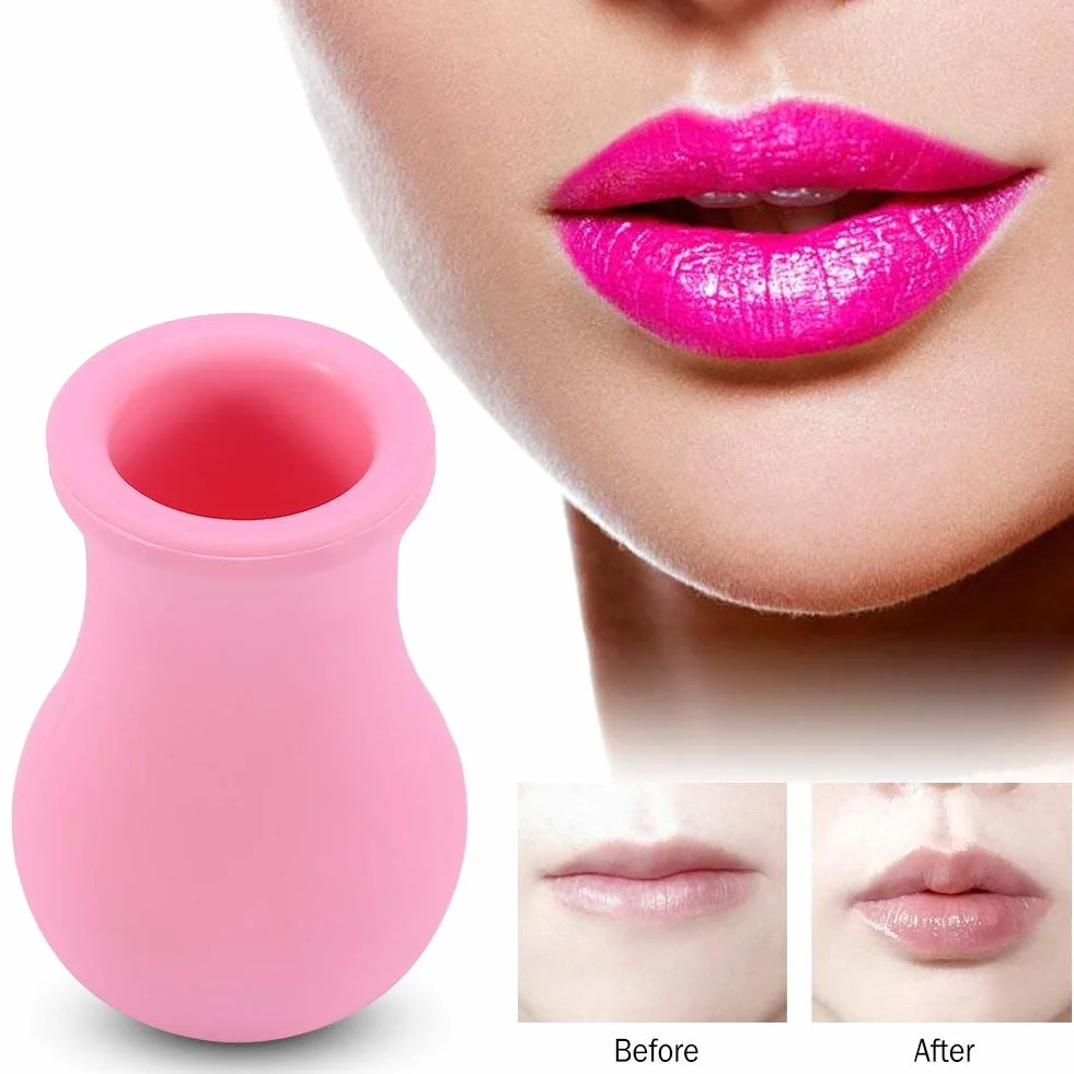 Enhancer de labios en forma de jarrón, dispositivo de aumento de labios de silicona para mujeres, herramienta de belleza