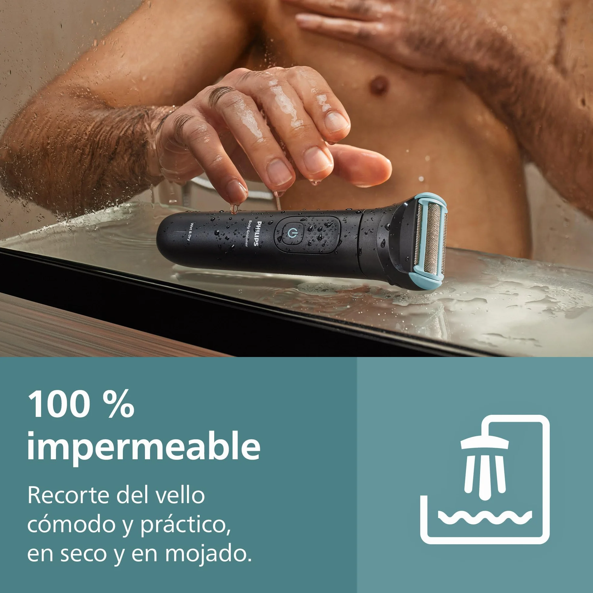 Philips Series 5000 Afeitadora Corporal Masculina Impermeable 100 min Autonomía BG5480/15