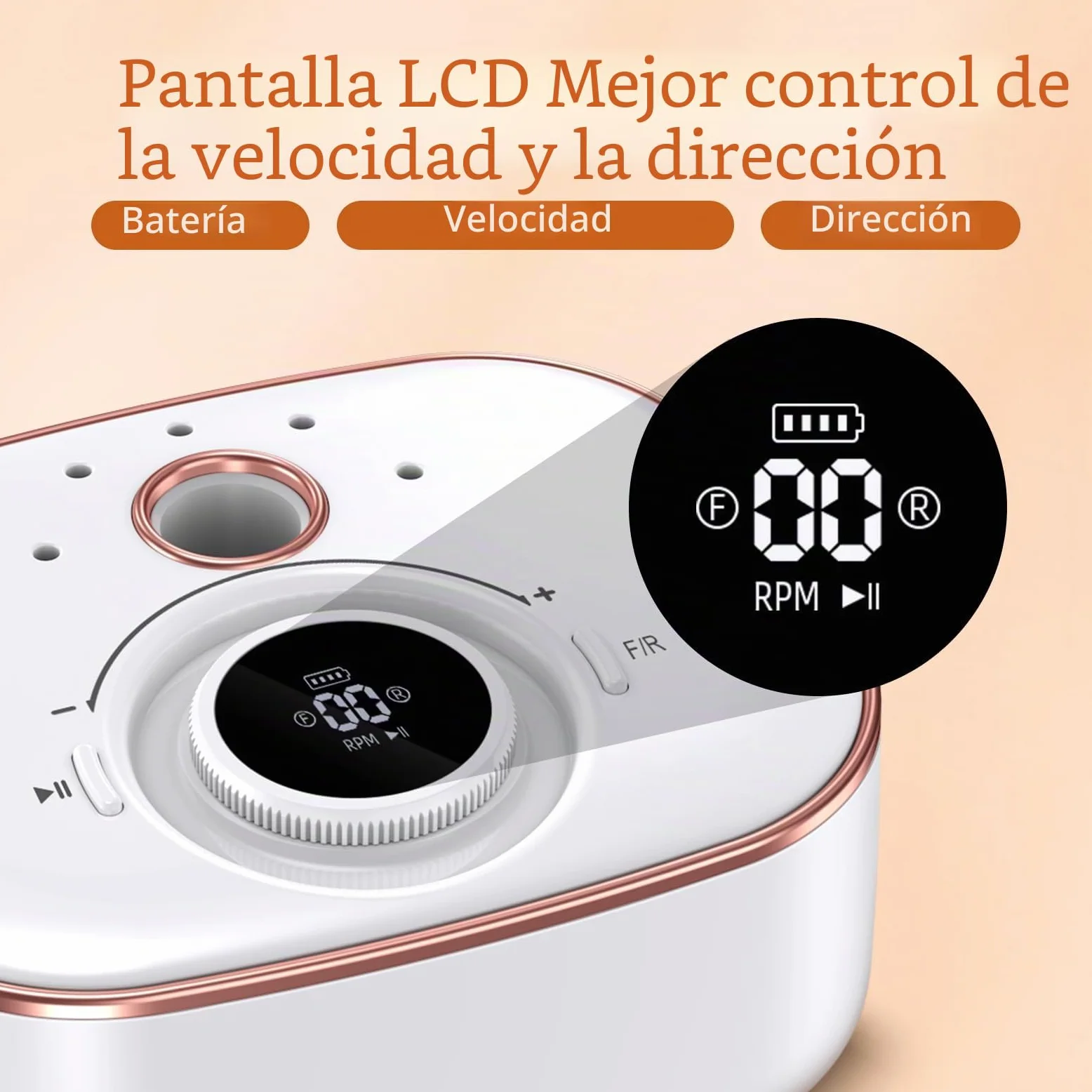 Torno para Uñas Profesional 35000 RPM: Torno para Uñas Eléctrica 13 en 1 Con BateríA de 4000 Mah – Limas de Uñas Profesionales para Manicura y Pedicura
