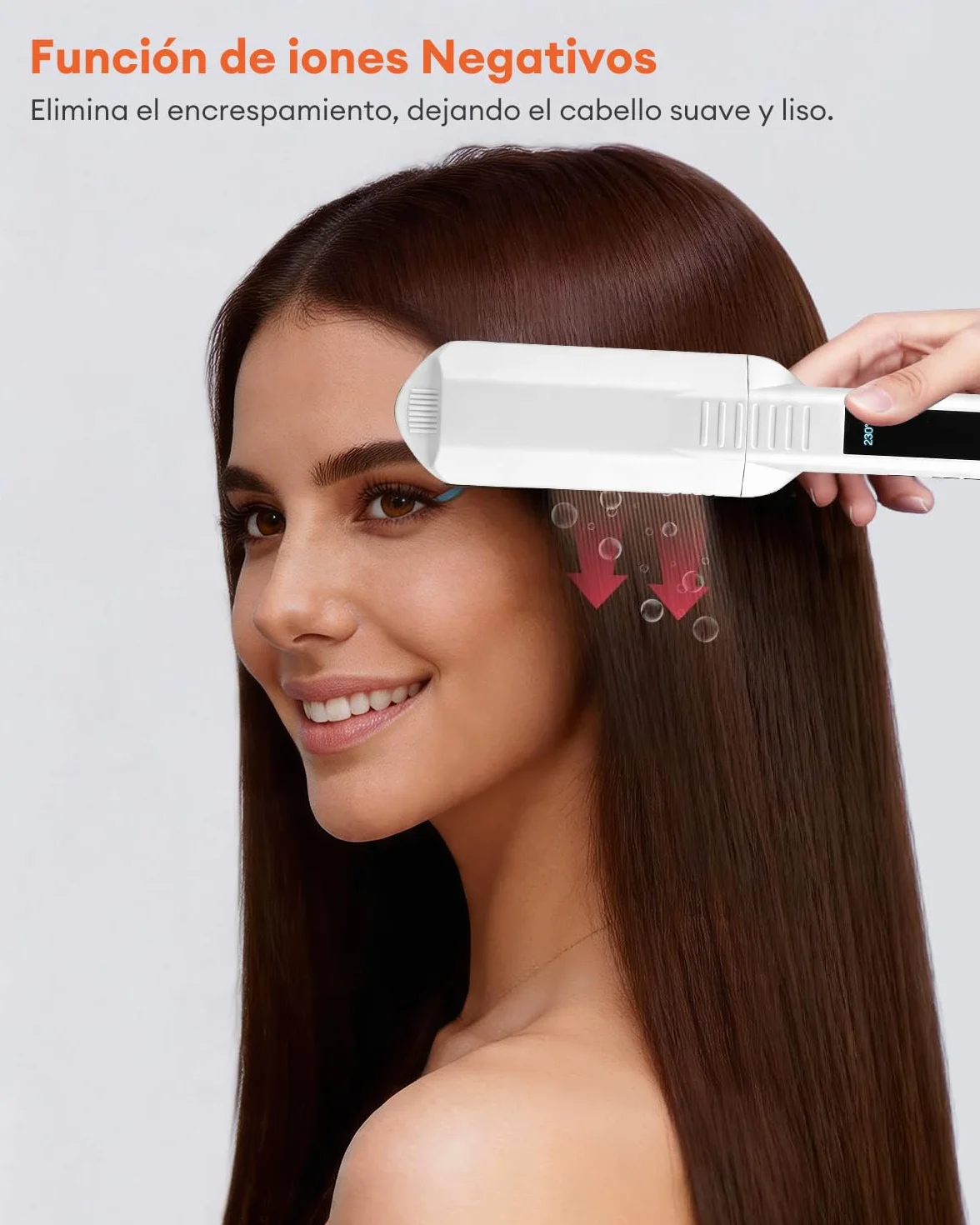 Planchas del Pelo Ceramic Crimp 3 in 1, Cerámica Anti-Estática, 6 Temperatura Ajustables 130-230 ℃, Calentamiento Instantáneo, Rizador Pelo Ondas Para Crear Volumen y Textura