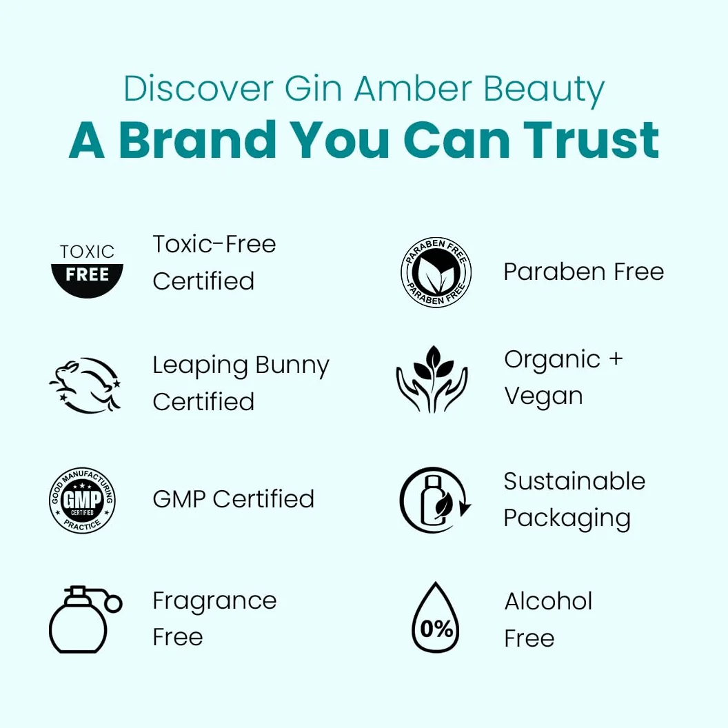Gin Amber Beauty Derma Roller (0,25 mm) - 192 agujas individuales reales, dispositivo de microdermoabrasión para el cuidado de la piel, absorción de suero con microagujas, herramienta revitalizadora