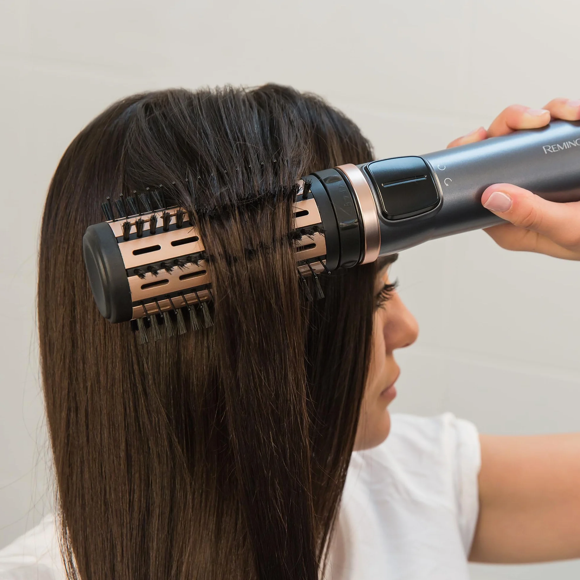 Remington Cepillo de Aire Voluminizador Giratorio Keratin Protect AS8811, 1000 W, Cerámica, 2 Temp/Velocidades, Gris
