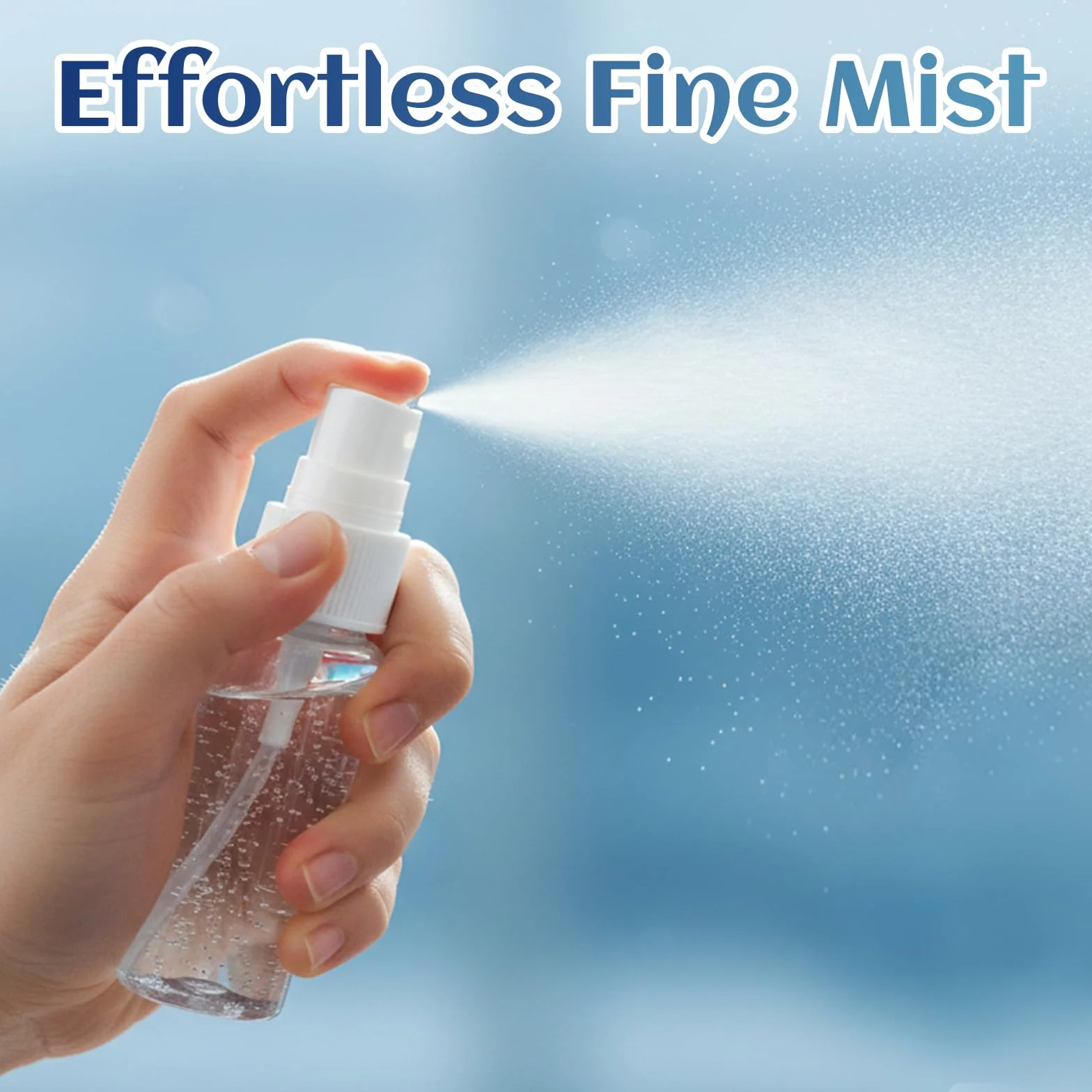 Botellas Aerosol Vacío Plástico 10ml, Bote Spray Transparente para Aceites Esenciales, Limpieza, Perfume
