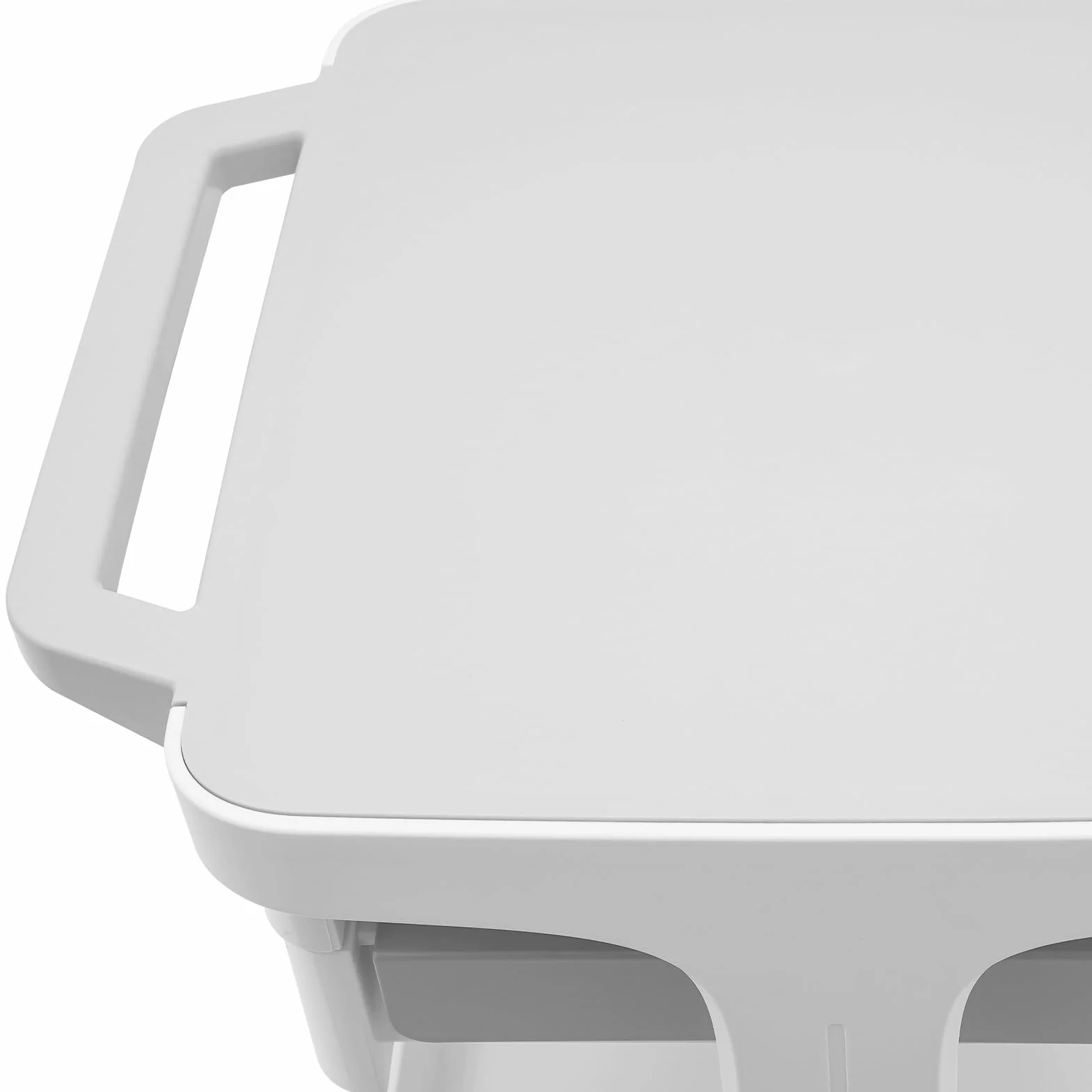 Carro médico 2 cajones 41x41x67 cm 50 kg 4 ruedas universales gris