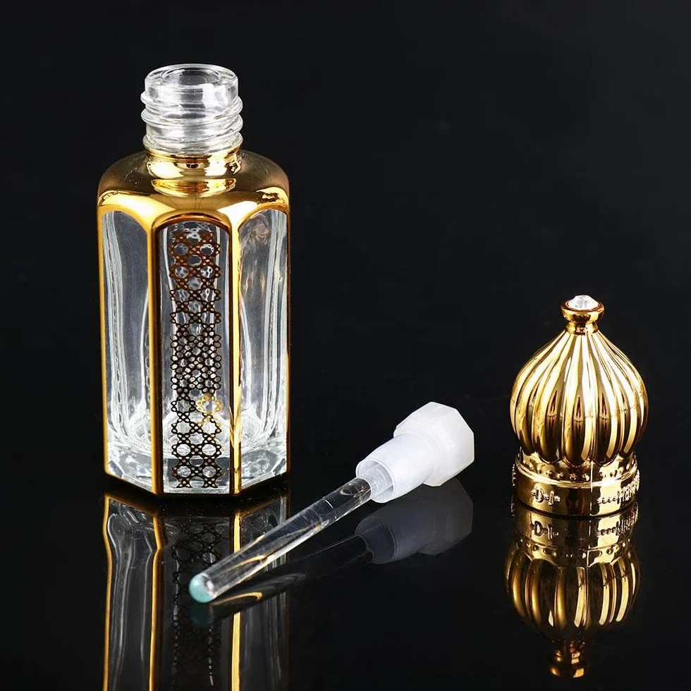 Botellas cuentagotas de cristal 12 ml para aceite esencial perfume vacías vintage