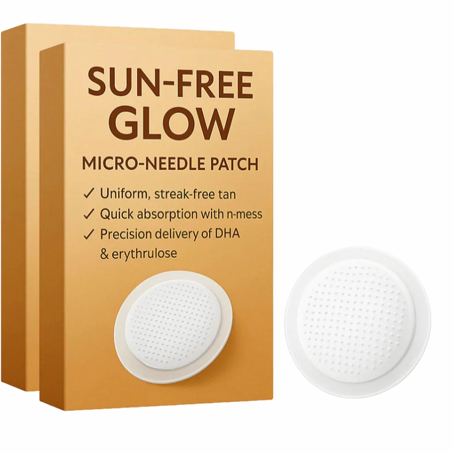 Parche de Microagujas Autobronceador 10 Unidades con DHA y Eritrulosa