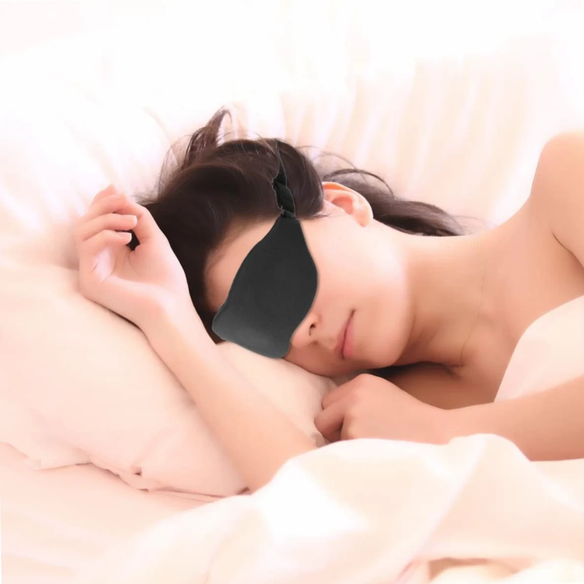 FOMIYES Para Dormir De 3 Piezas Antifaz Opaco Esponja Cómoda Para Oficina Hogar Y Viajes.