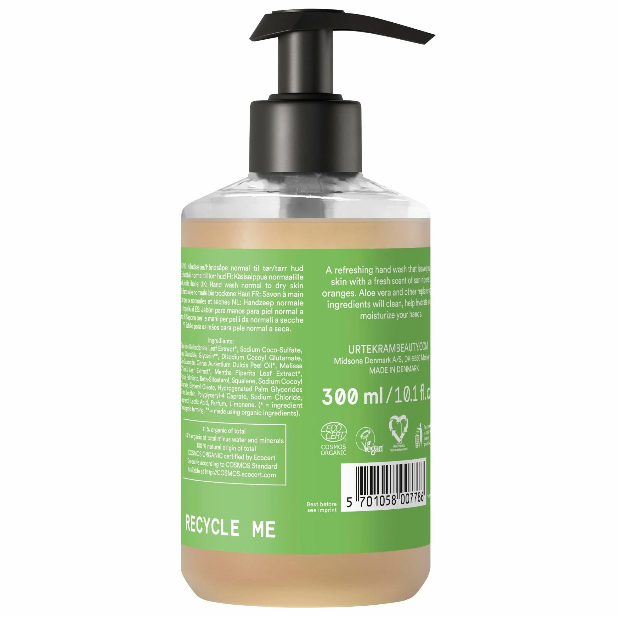 Urtekram Jabón de Manos Liquido Aloe Vera 300 ml