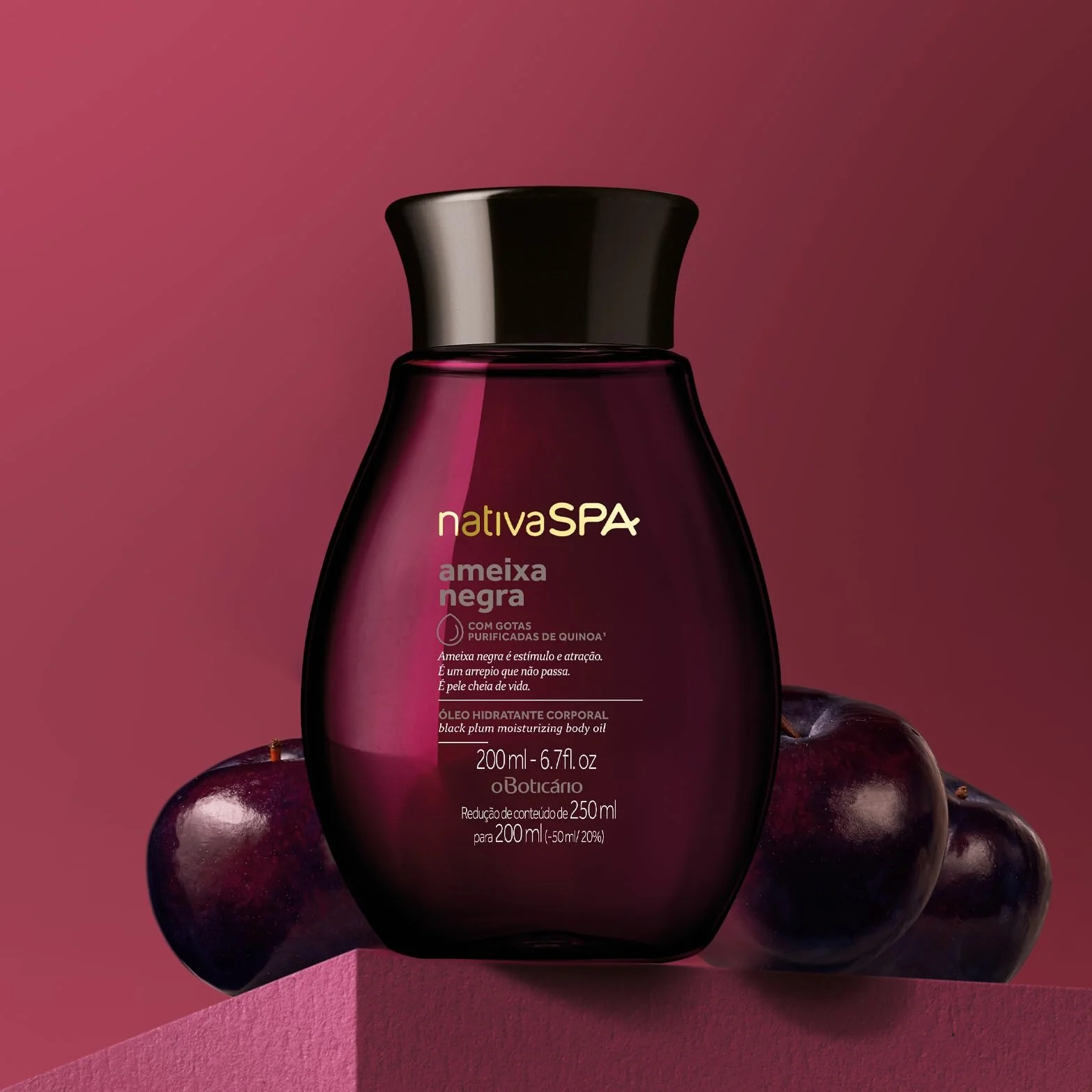 O Boticário Nativa SPA Ciruela Negra Set Regalo Cuidado de la Piel 3 Productos