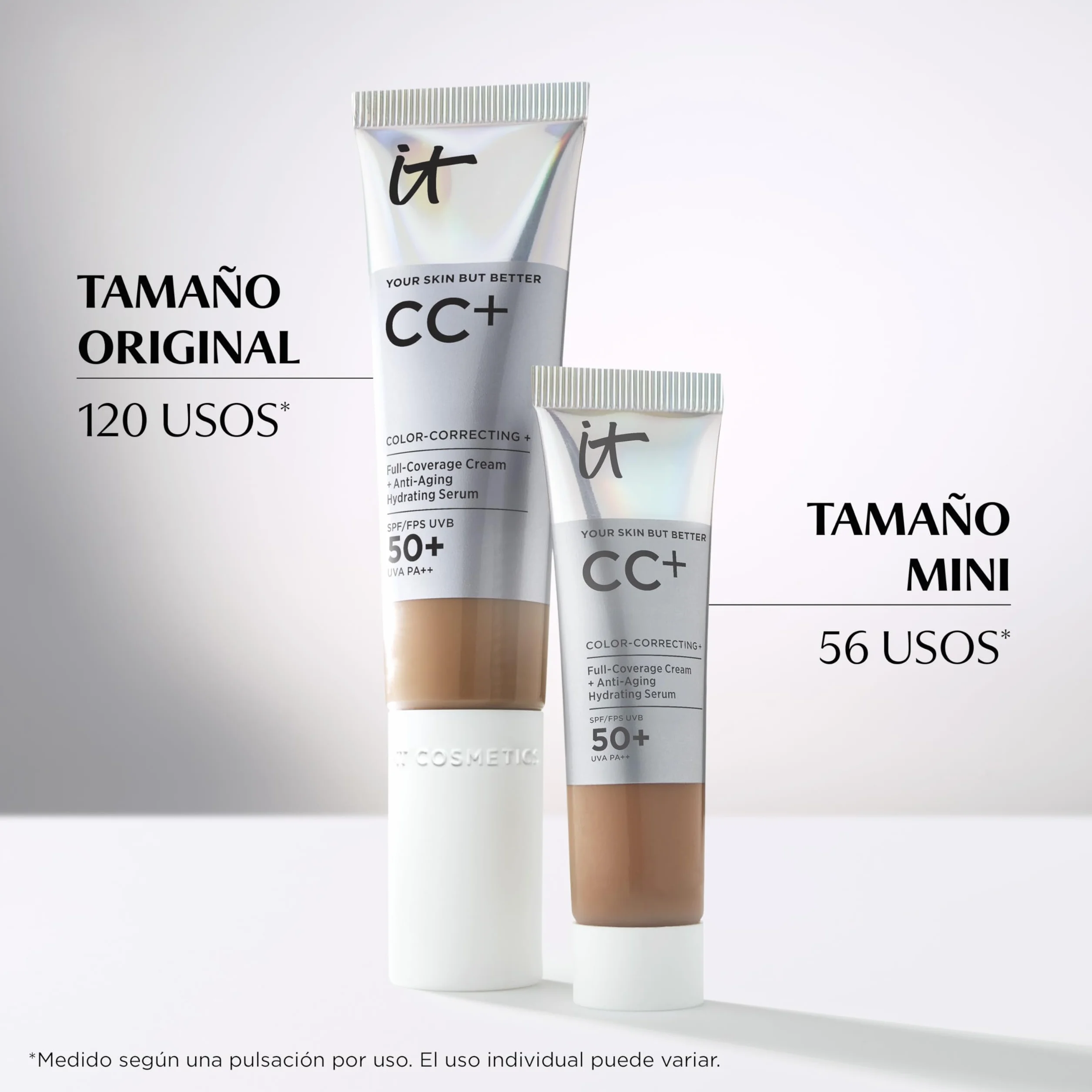 IT Cosmetics Base de Maquillaje SPF50+ Cobertura Total Acabado Natural Light