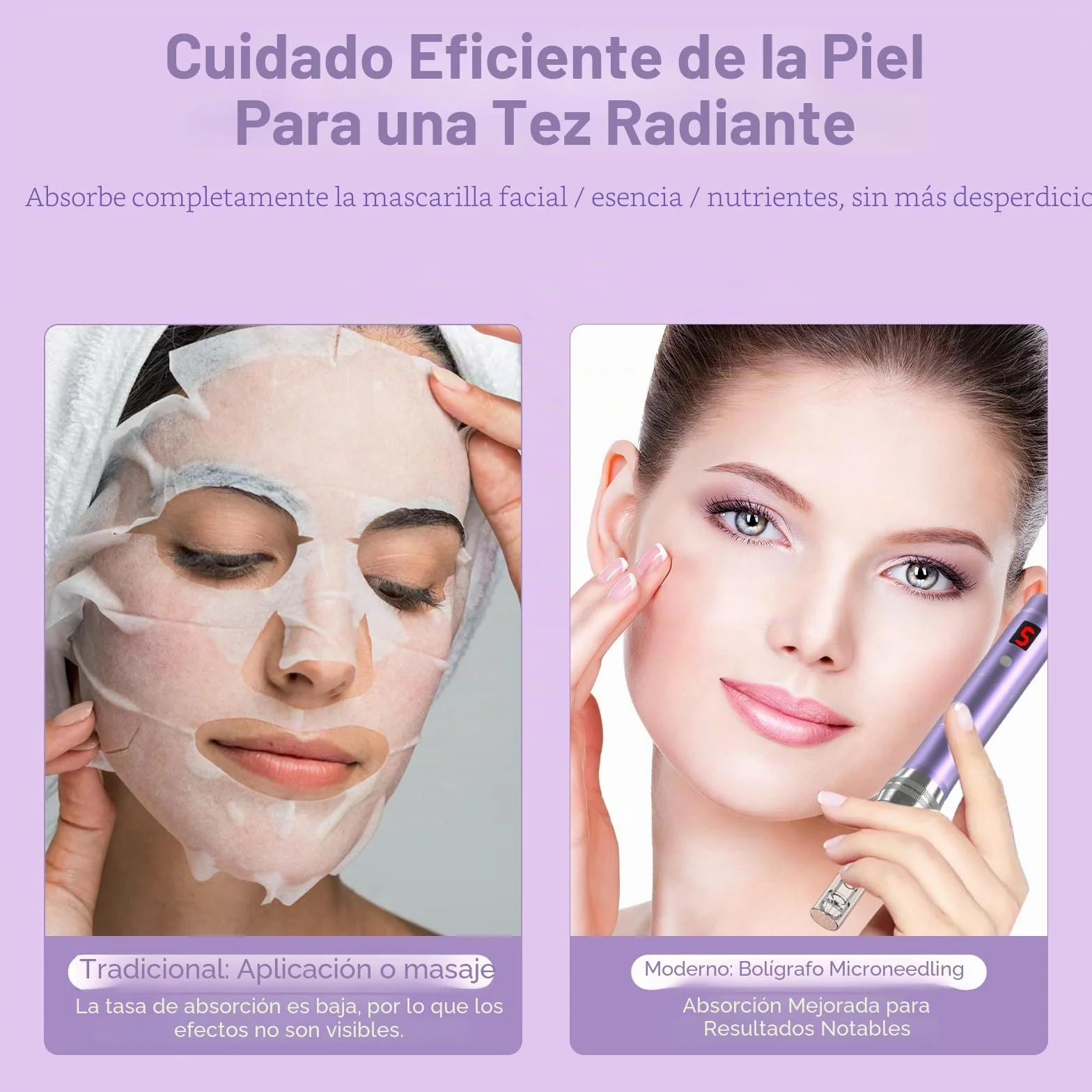 QUELLE E99 Dermapen Profesional,Microneedling Pen Inalámbrico con pantalla LCD y 5 Niveles de Velocidad incluye 16 Cartuchos de Repuesto Para el Cuidado de la Piel