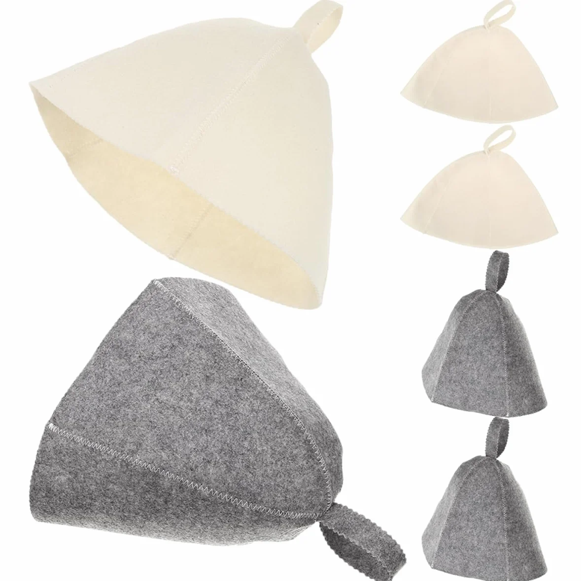 Toddmomy Series Gorro De Sauna Sombreros para Hombres Gorro De Ducha para Mujer Gorros De Ducha para Mujer Reutilizables Gorras De Sauna Sombreros De Fieltro Sintió 6 Piezas X