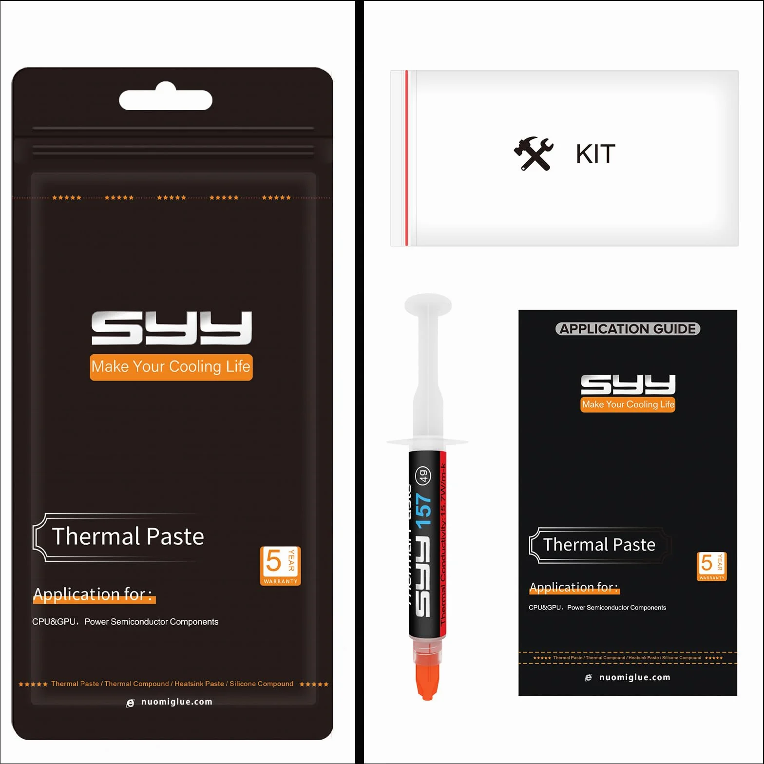 SYY Pasta Térmica 4g Thermal Paste para CPU Procesador IC Enfriadores