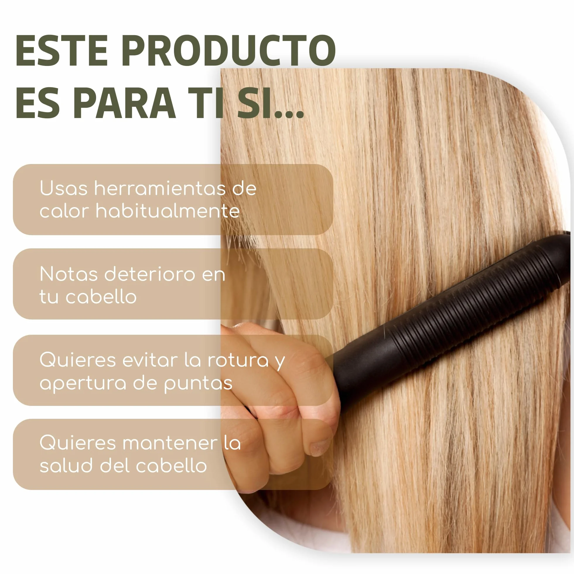 ANIAN Protector de Calor para el Pelo 250 ml Filtro UVA UVB Protege hasta 220º