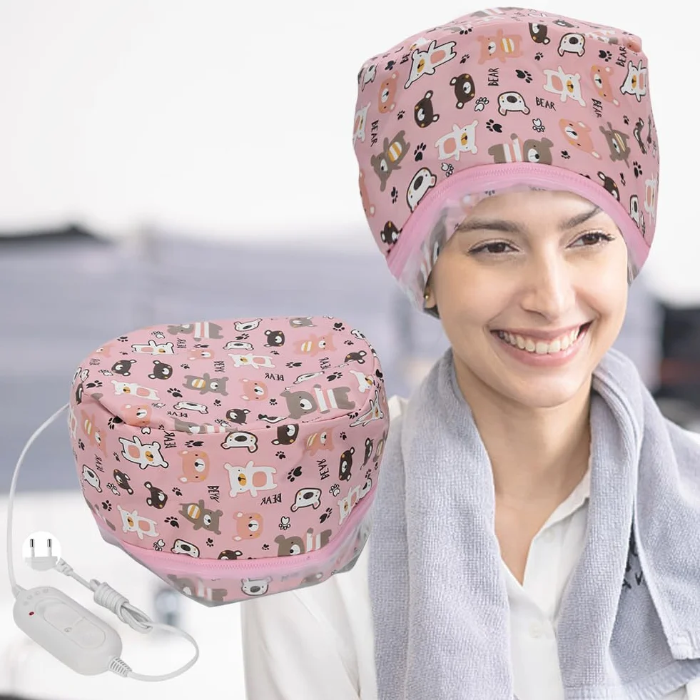 Gorro de calentamiento para el cabello con tratamiento térmico de aceite, desmontable para vaporizador