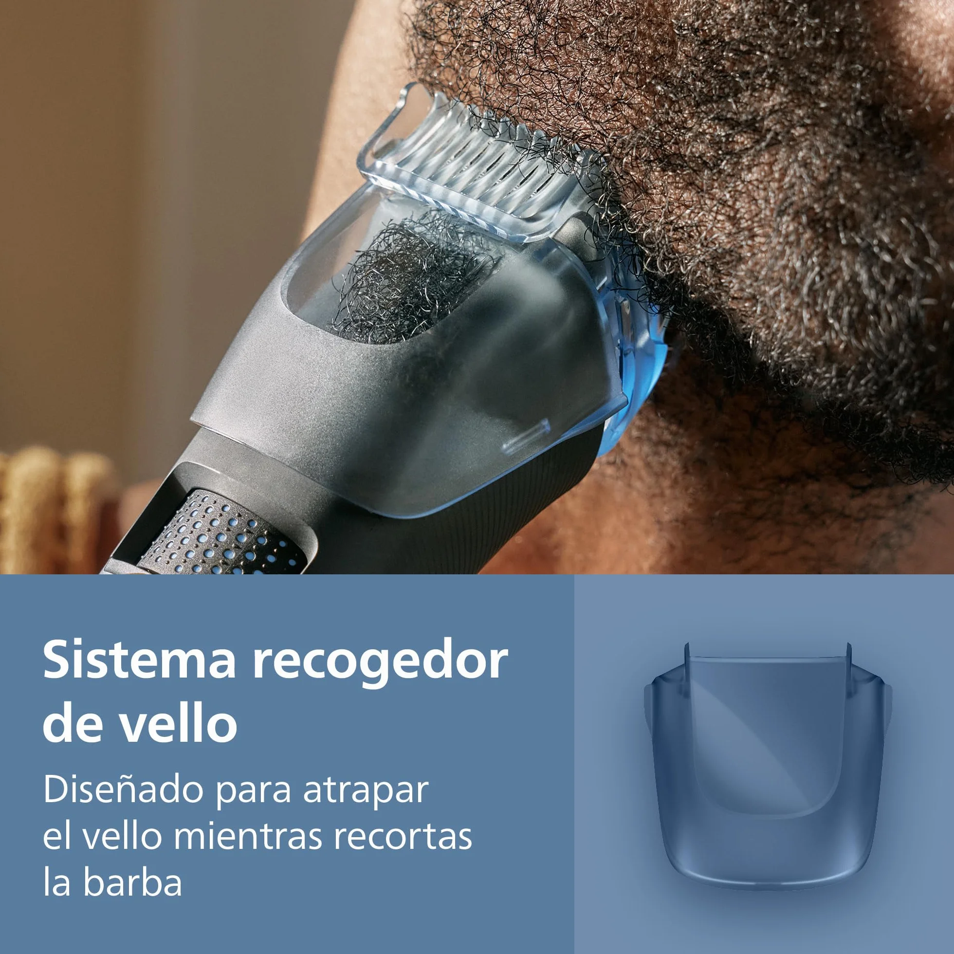 Philips Recortadora de Barba Series 5000 Hombre BT5765/15, Cuchillas Autoafilables, 40 Posiciones, Sensor de Barba, Resistente al Agua