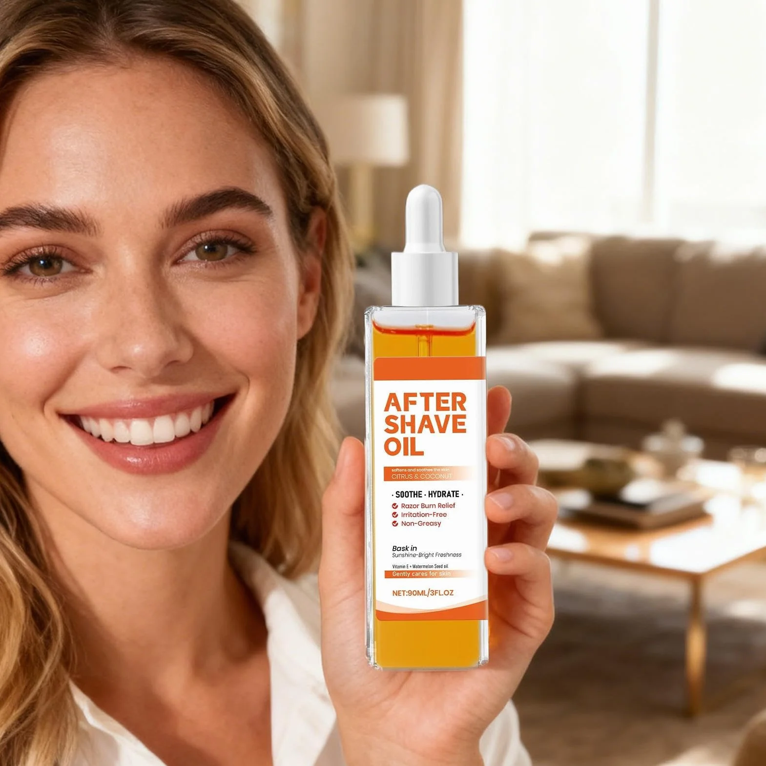 After Shave Para Mujeres 90 Ml Hidratante Cuidado Post Depilación