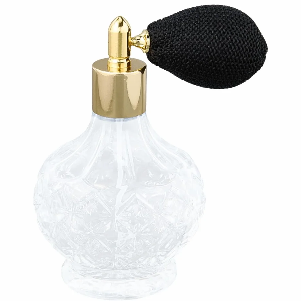GORGECRAFT Botellas de Perfume de Cristal 100 ml Atomizador Vintage Rellenable Bomba de Vidrio