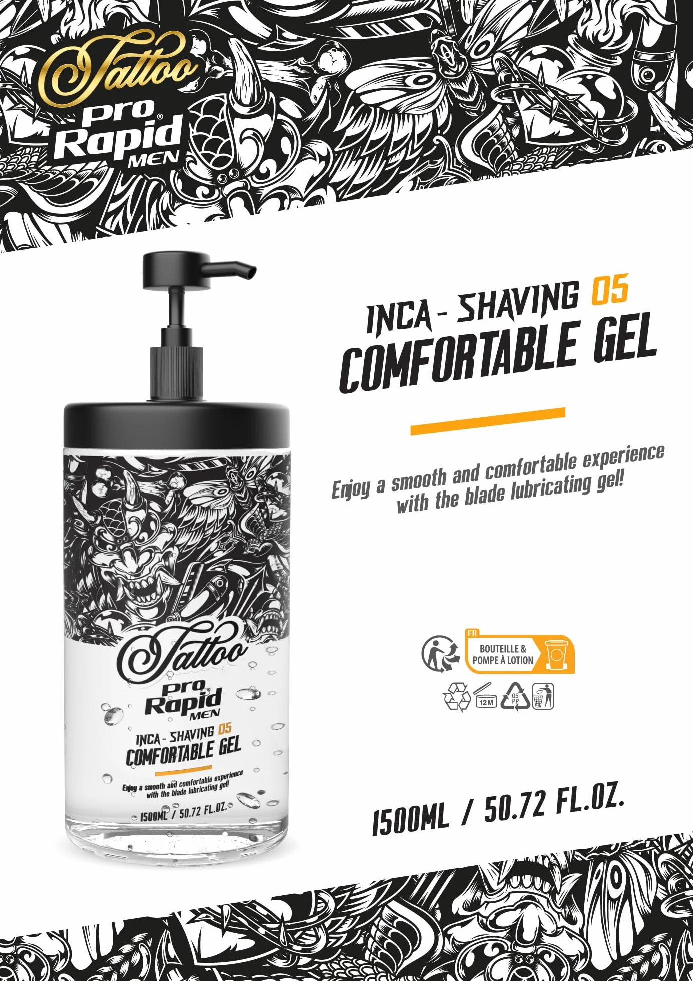Pro Rapid Tattoo Series Inca After Shave Comfortable Gel 1500 ml