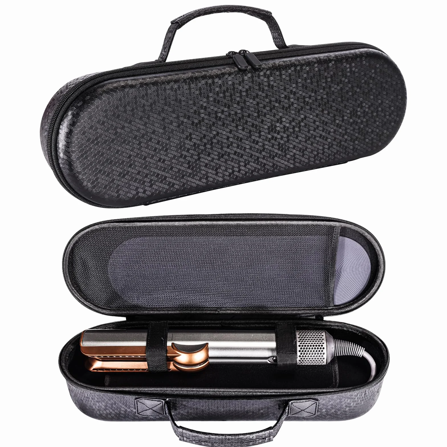Dyson funda protectora para plancha de pelo Airstrait, bolsa de viaje, almacenamiento, Negro