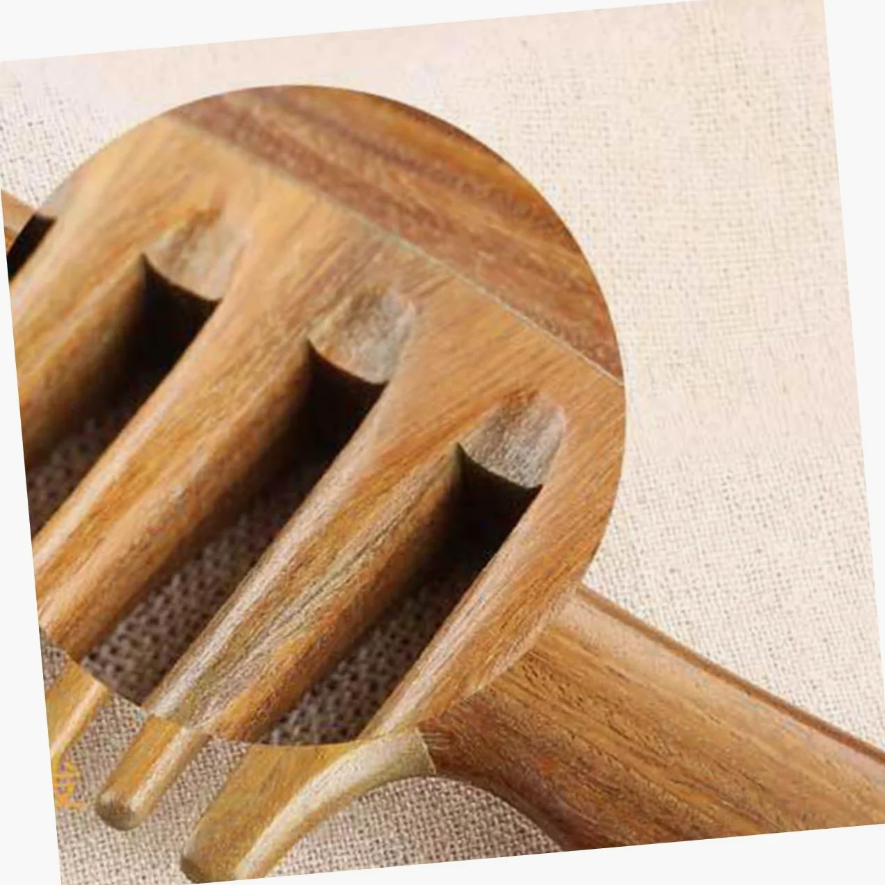 Peine De Masaje De Dientes Anchos Peine De Madera De Sándalo Natural Dientes Anchos y Para Peinar El Cabello