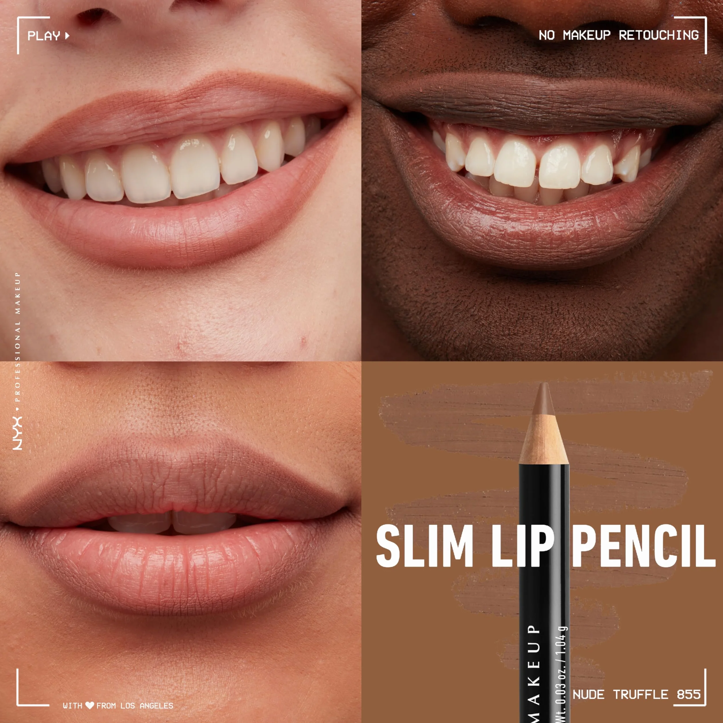 NYX Professional Makeup Slim Lip Pencil Nude Truffle