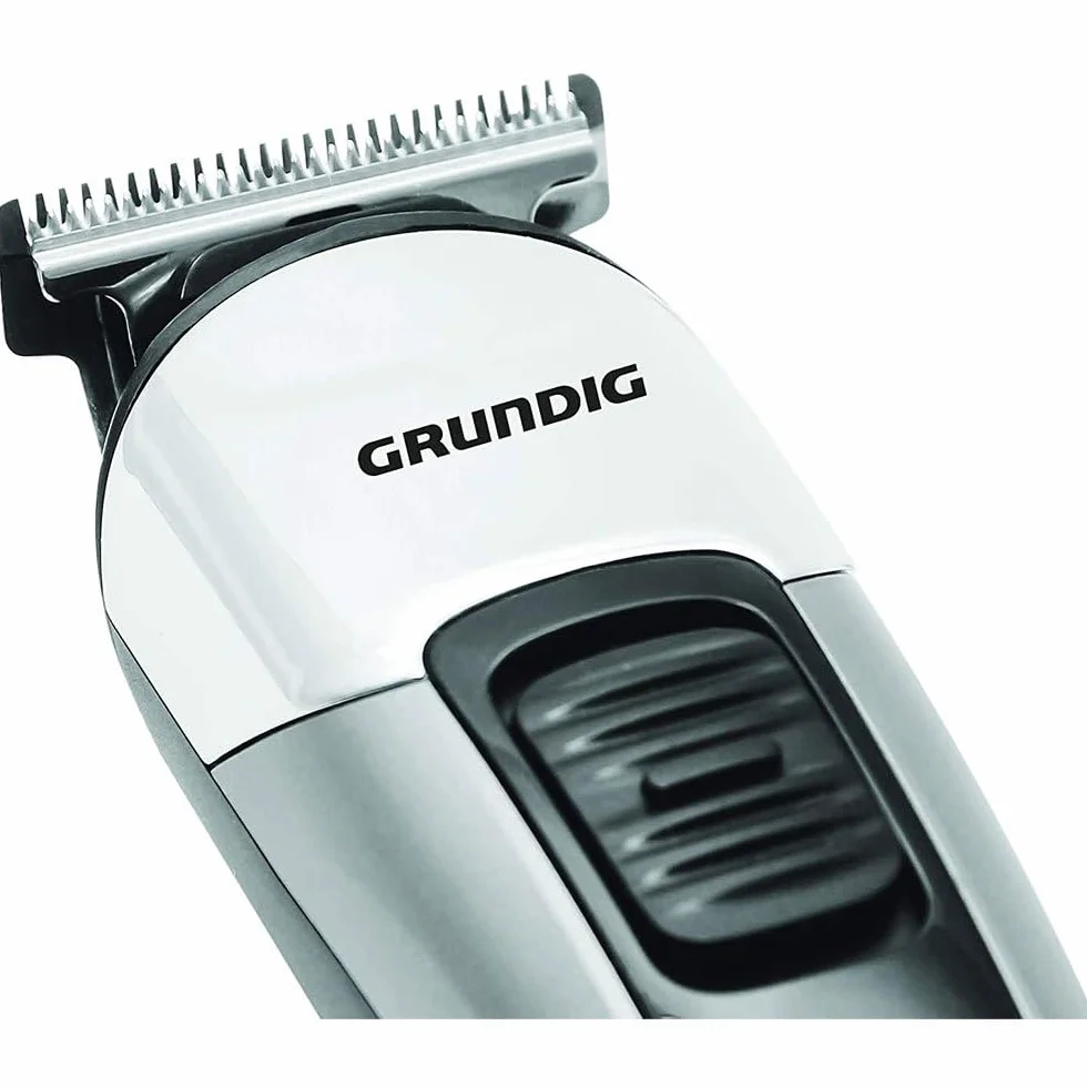 Grundig MGK 6841 - Juego de herramientas para cortar pelo (con estación de carga, 8 accesorios), Negro