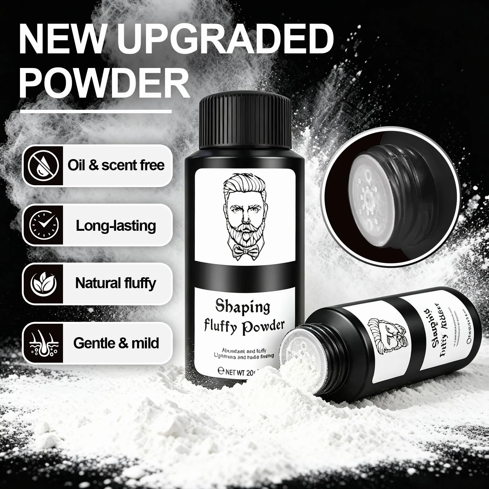 Polvo De Peinado Texturizante Volumen 20g Para Cabello Hombre