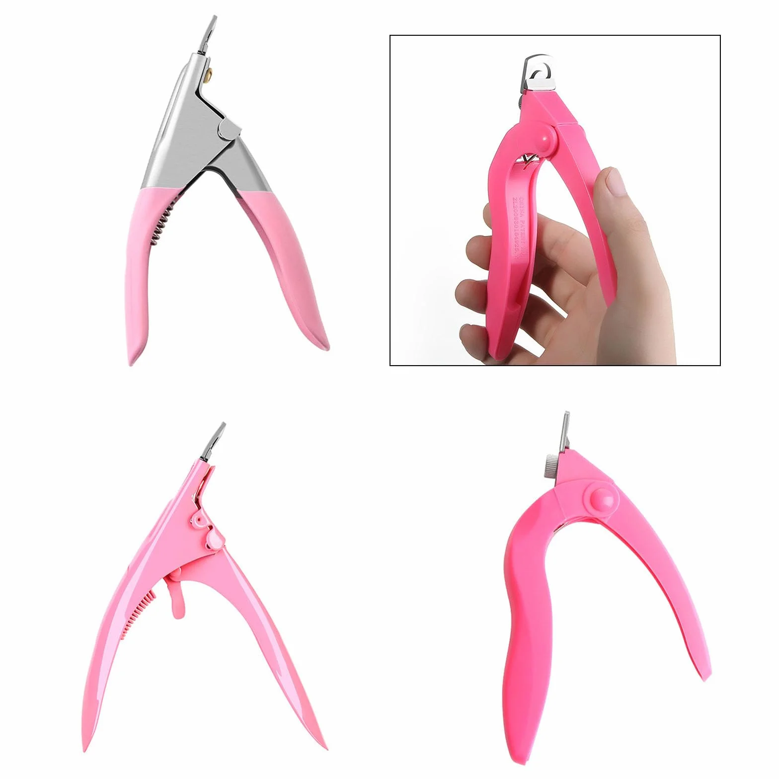 Cortadora de uñas profesional acero inoxidable alicates acrílicos uñas postizas herramientas manicura