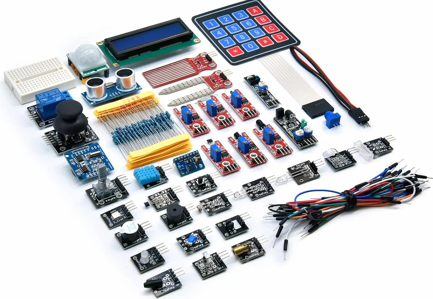 KEYESTUDIO 37 en 1 Kit de Módulos de Sensores para Arduino UNO Mega 2560 Nano Raspberry Pi
