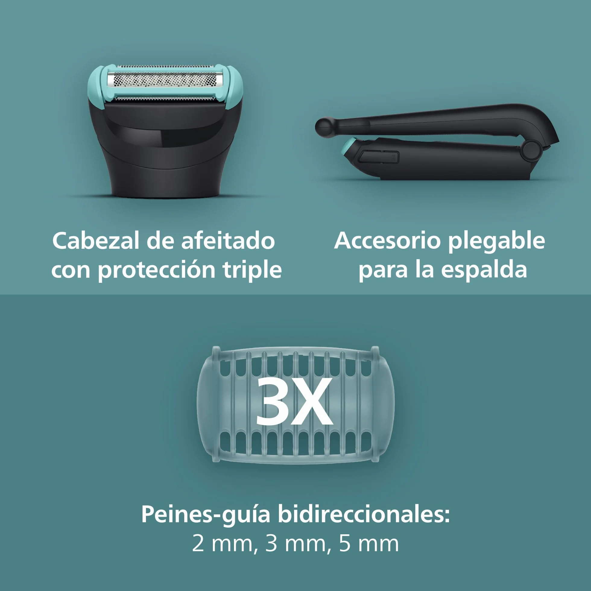 Philips Series 5000 Afeitadora Corporal Masculina Impermeable 100 min Autonomía BG5480/15
