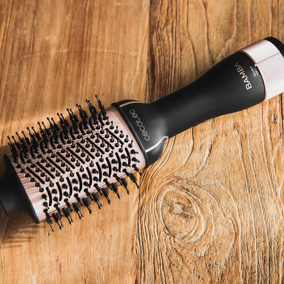 Cecotec Cepillo de Aire Voluminizador Bamba CeramicCare Unique 1200W 2 en 1 Secador y Moldeador Revestimiento Cerámico