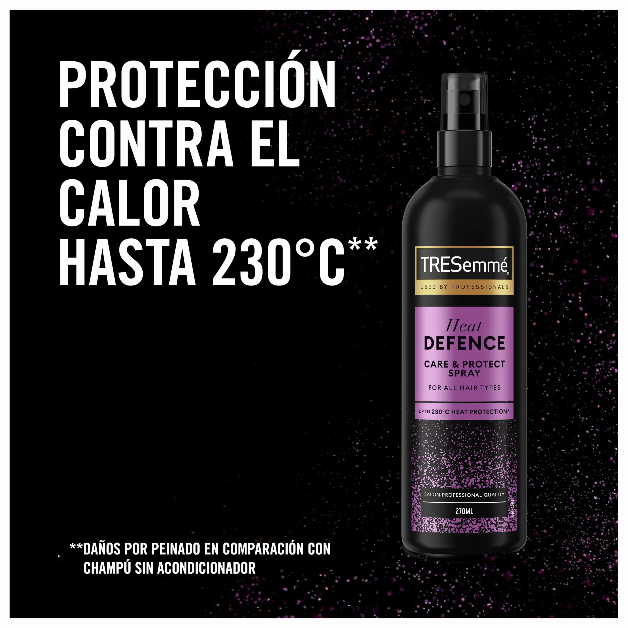 TRESemmé Care & Protect Spray Termoprotector 230°C Anti Frizz Anti Rotura 2x 270 ml